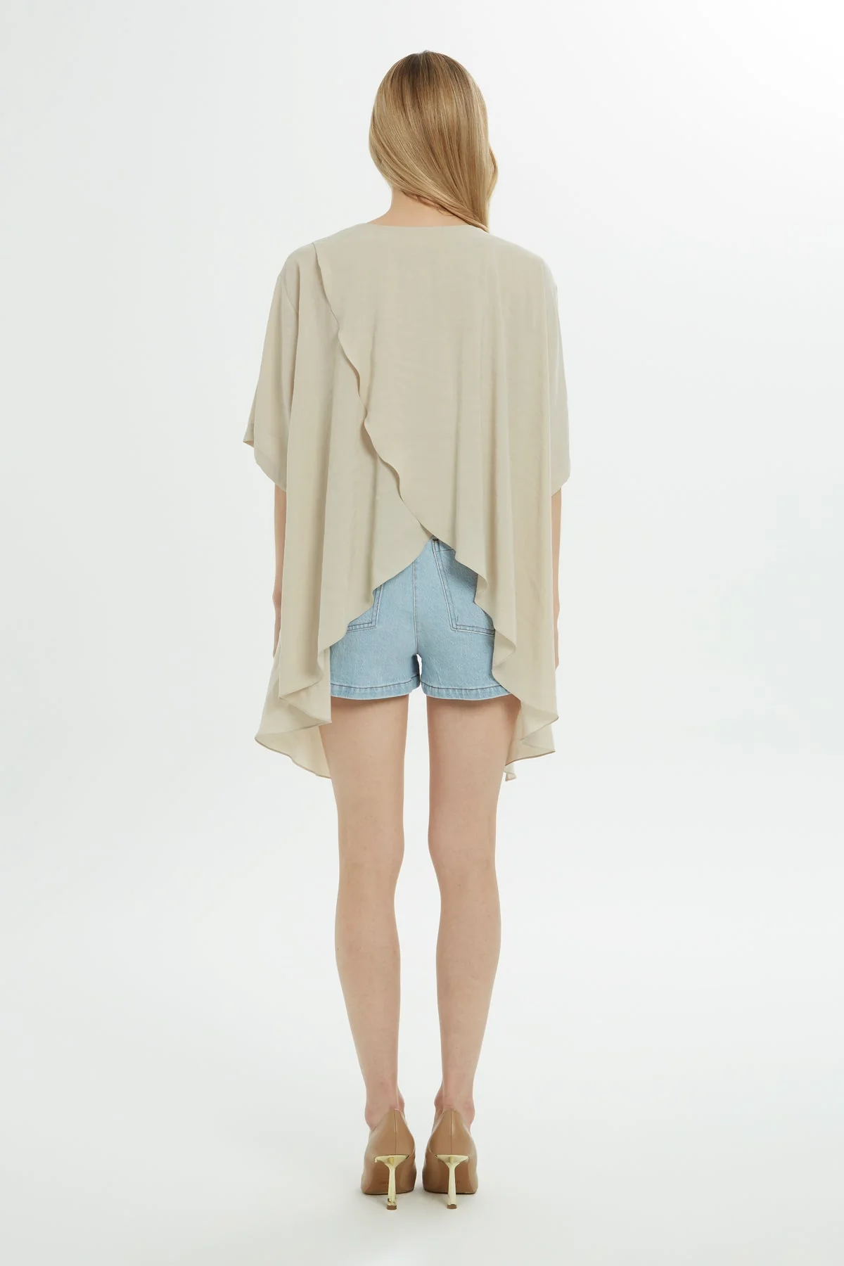 Asymmetrical Beaded Stone Blouse - Image 5
