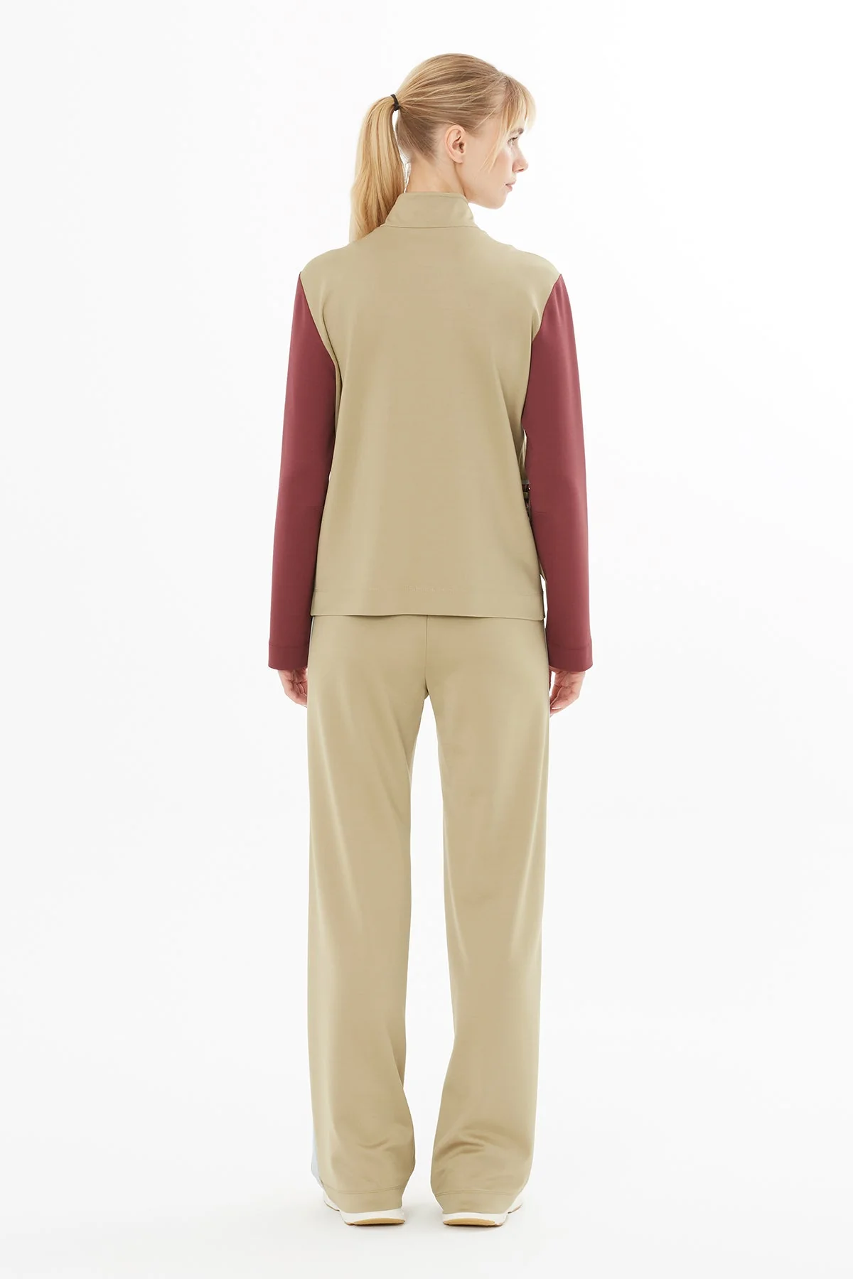 Beige Jacket with Accessory Details - Image 4