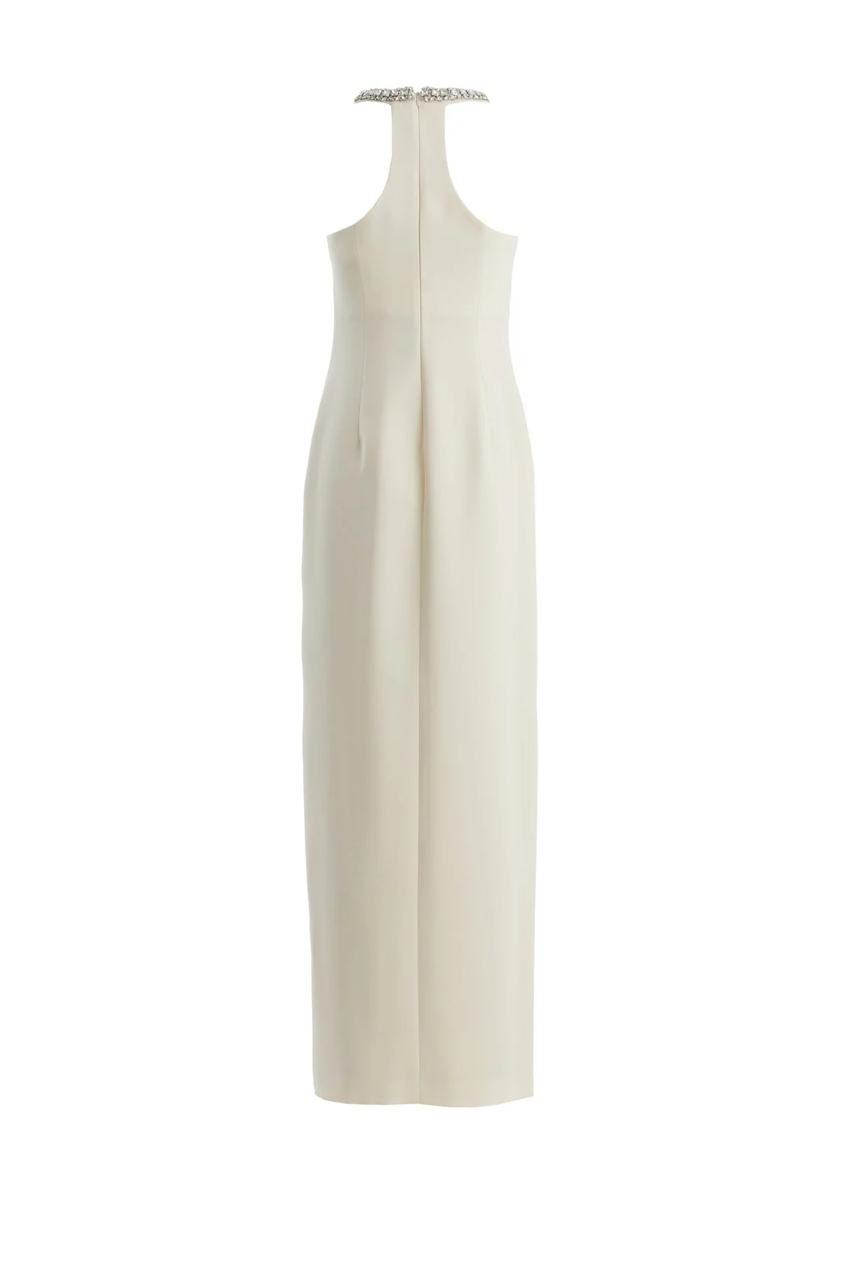 Beige Maxi Dress with Embroidered Details - Image 3