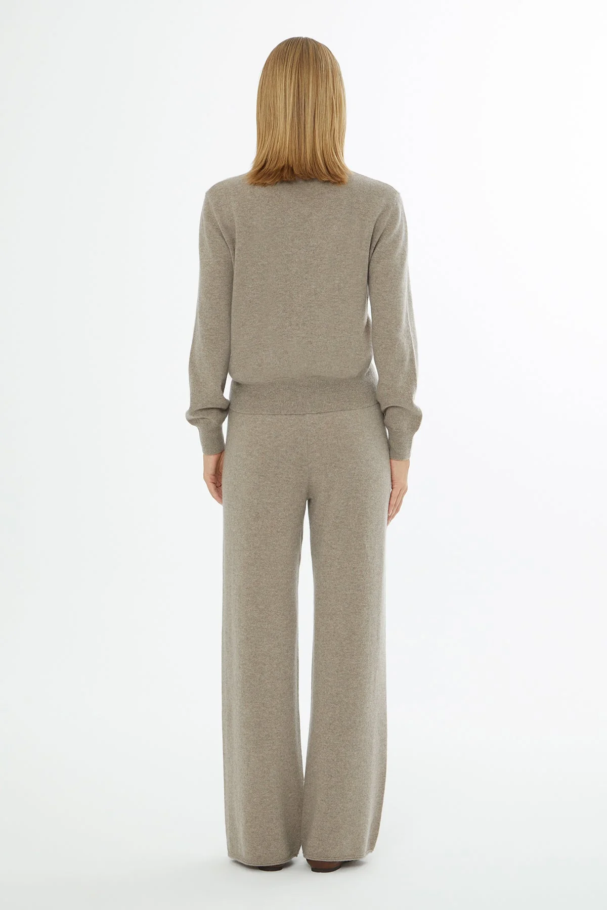 Beige Shirt-Collar Cardigan - Image 5