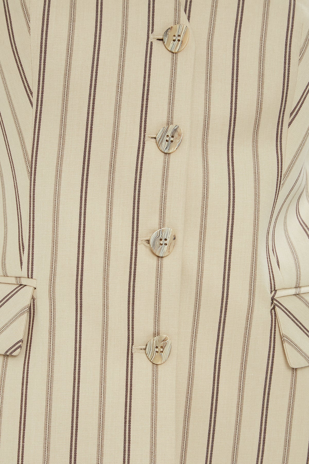 Beige Suit with Pocket Vest - Image 2