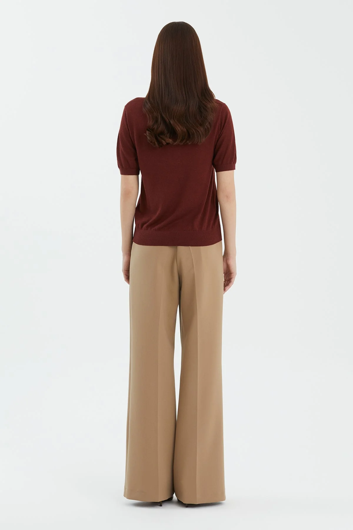 Brown Wool Silk Blend Knit - Image 4