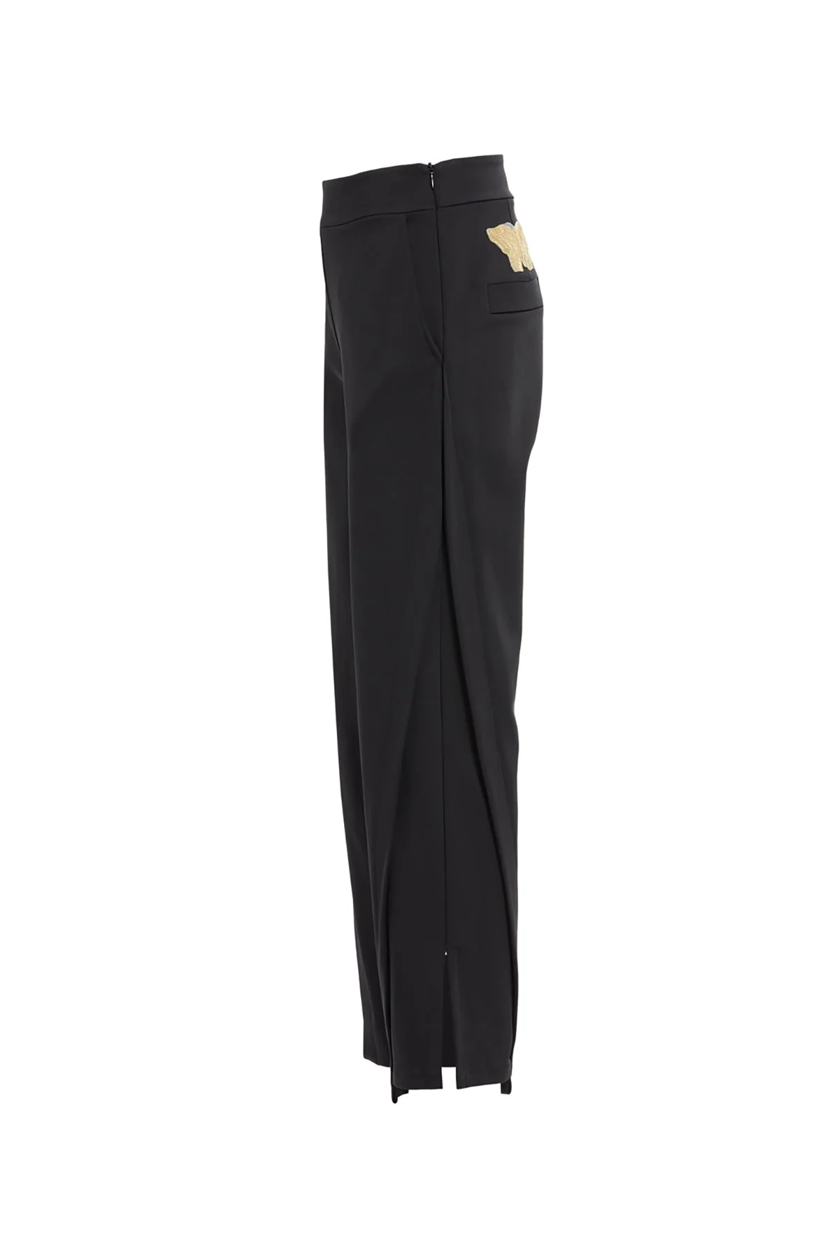 Black Butterfly Embroidered Pants - Image 2