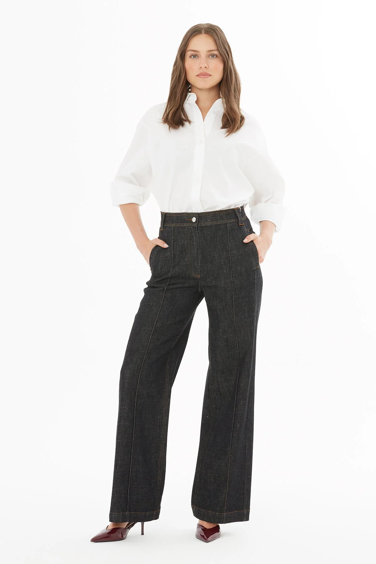 Black Denim Pants