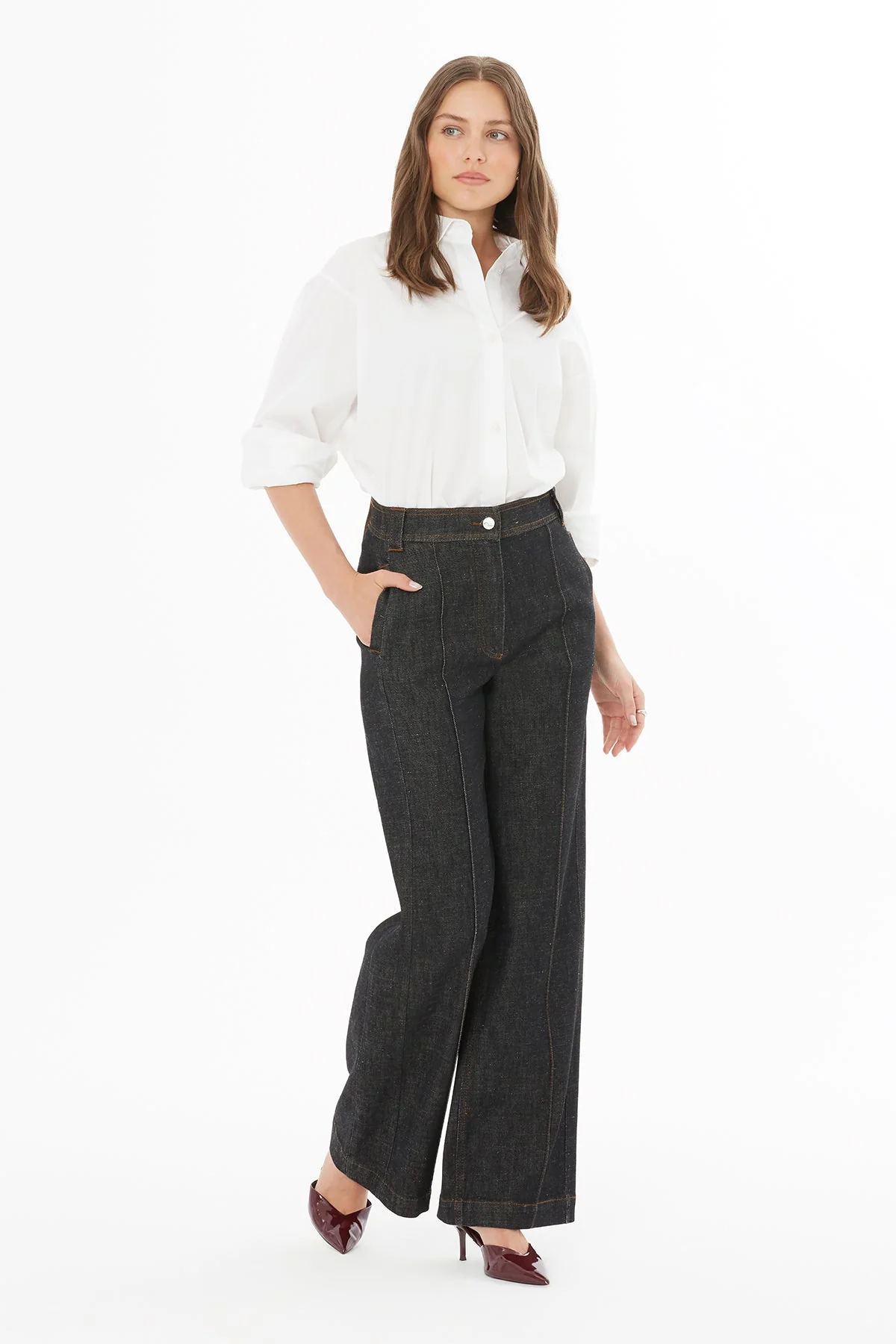 Black Denim Pants - Image 2