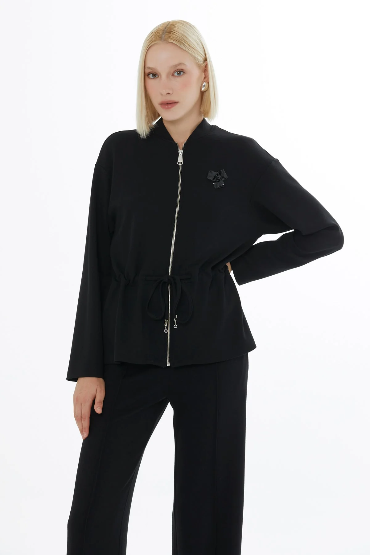Black Drawstring Tracksuit - Image 3