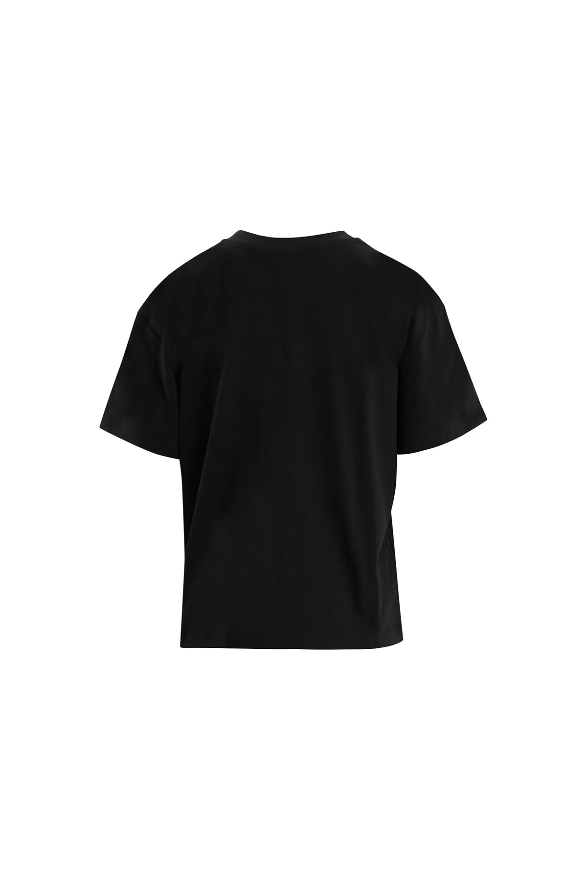 Black Embroidered and Crystal Appliqué T-Shirt - Image 3