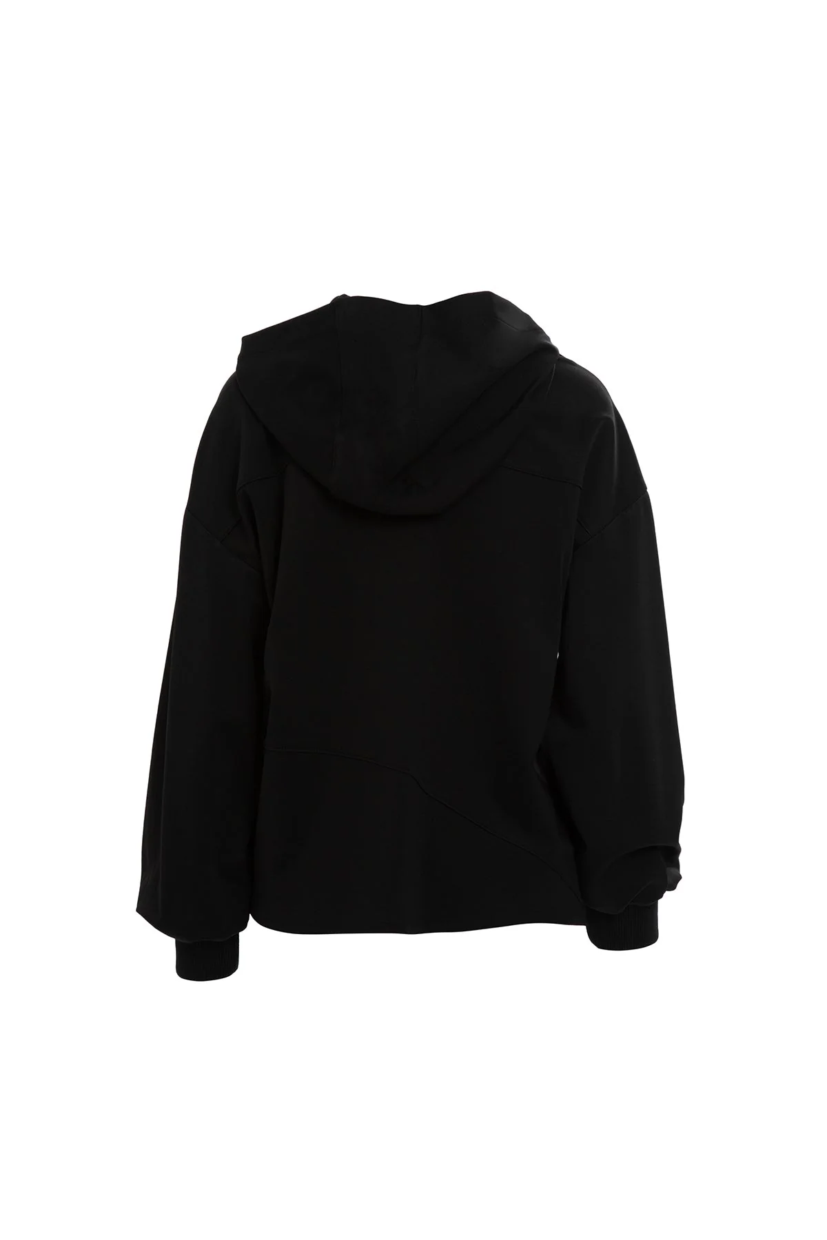 Black Gathered Sweatshirt - Image 3