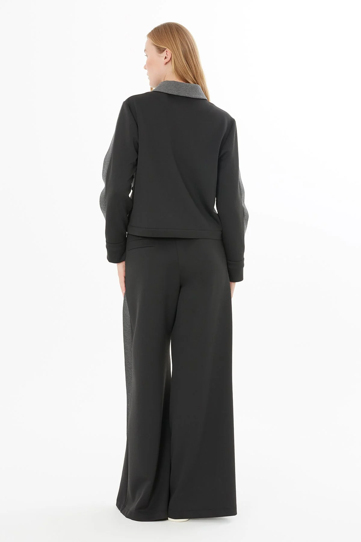 Black Jacket with Stitching Detail - Image 3
