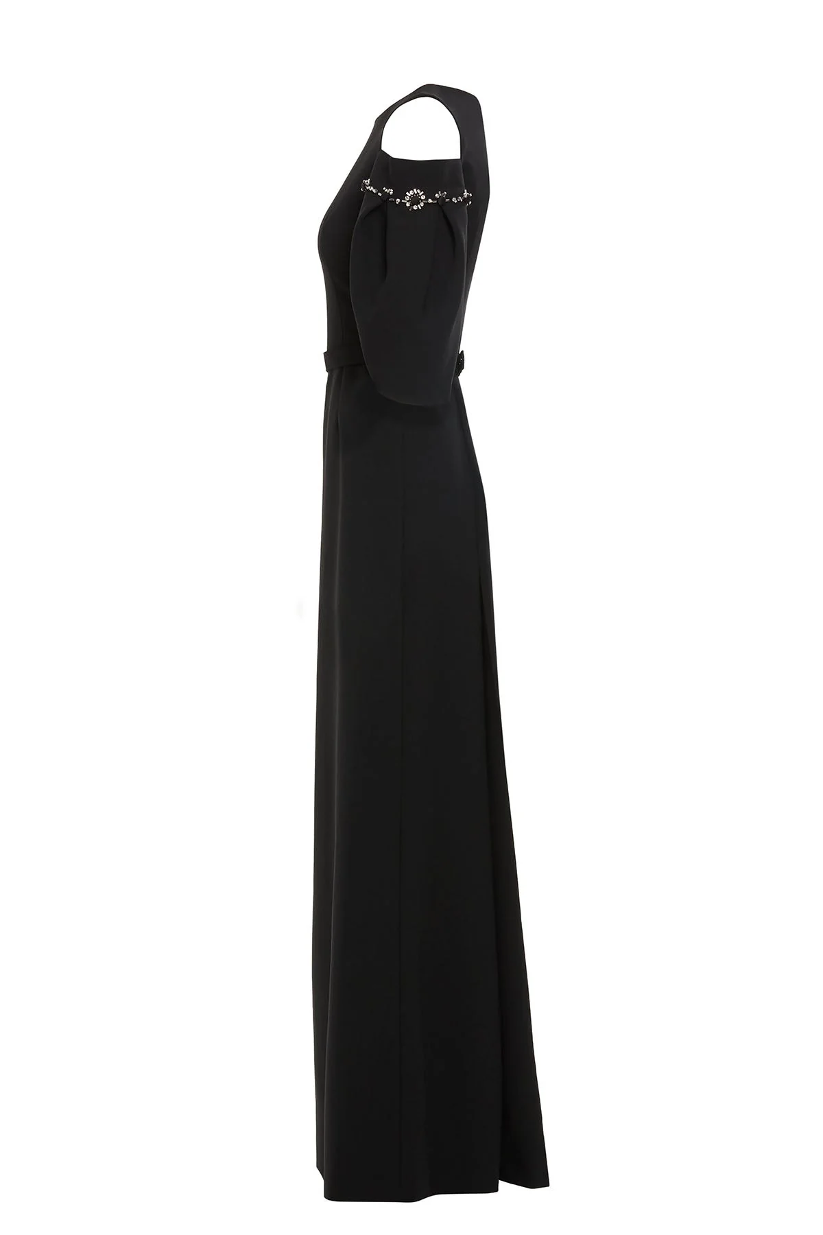 Black Off-Shoulder Long Dress - Image 2