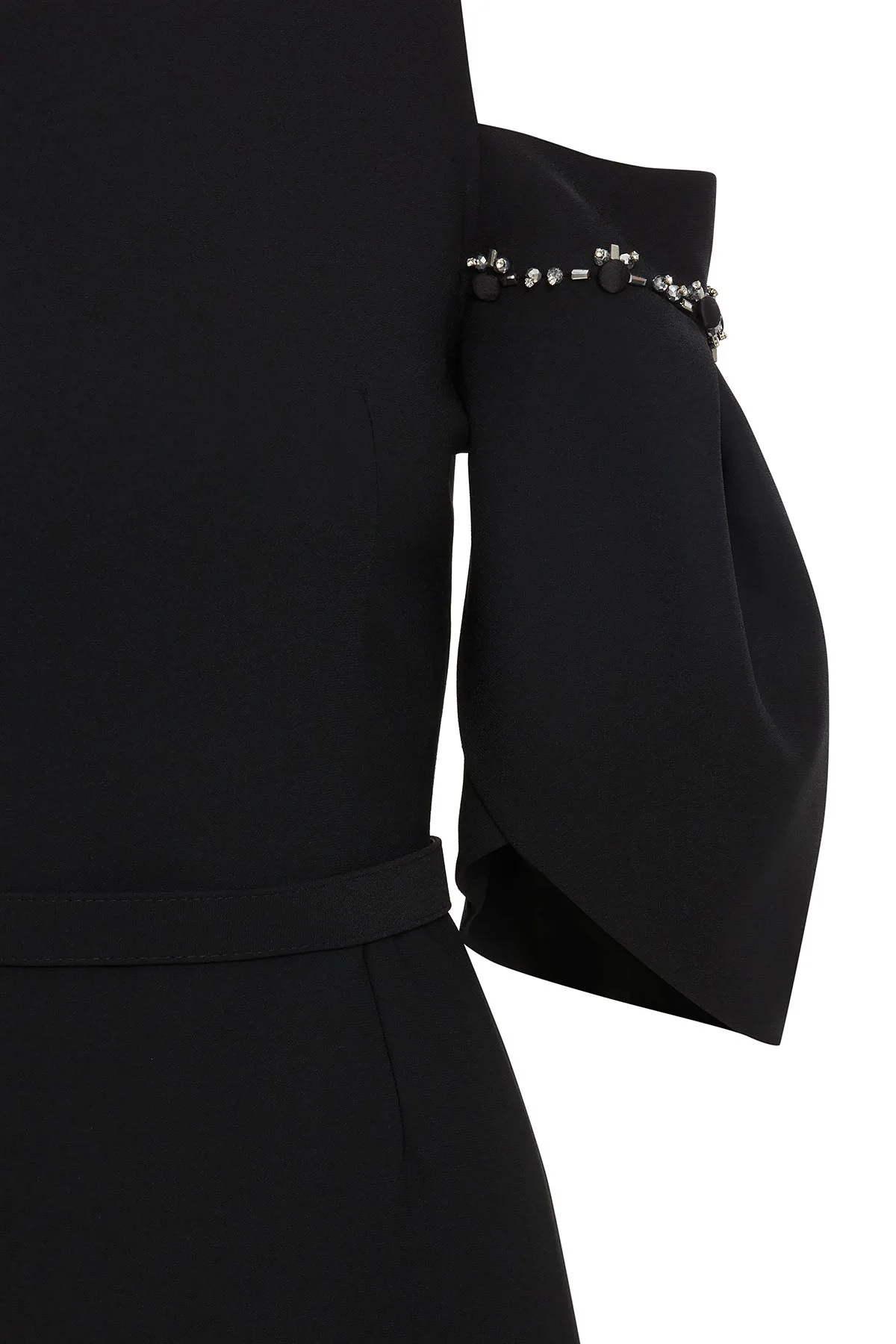 Black Off-Shoulder Long Dress - Image 3