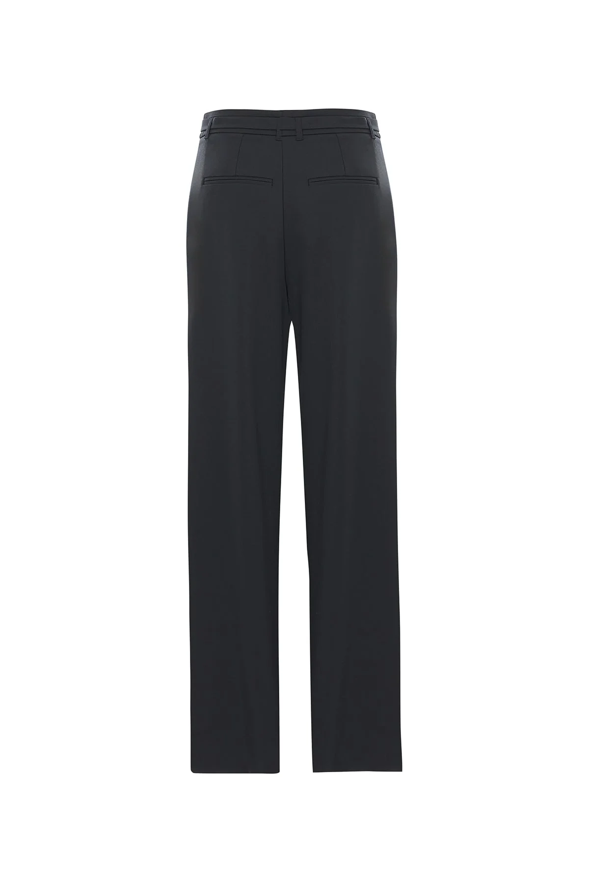 Black Palazzo Pants with Hook Closure - Image 6