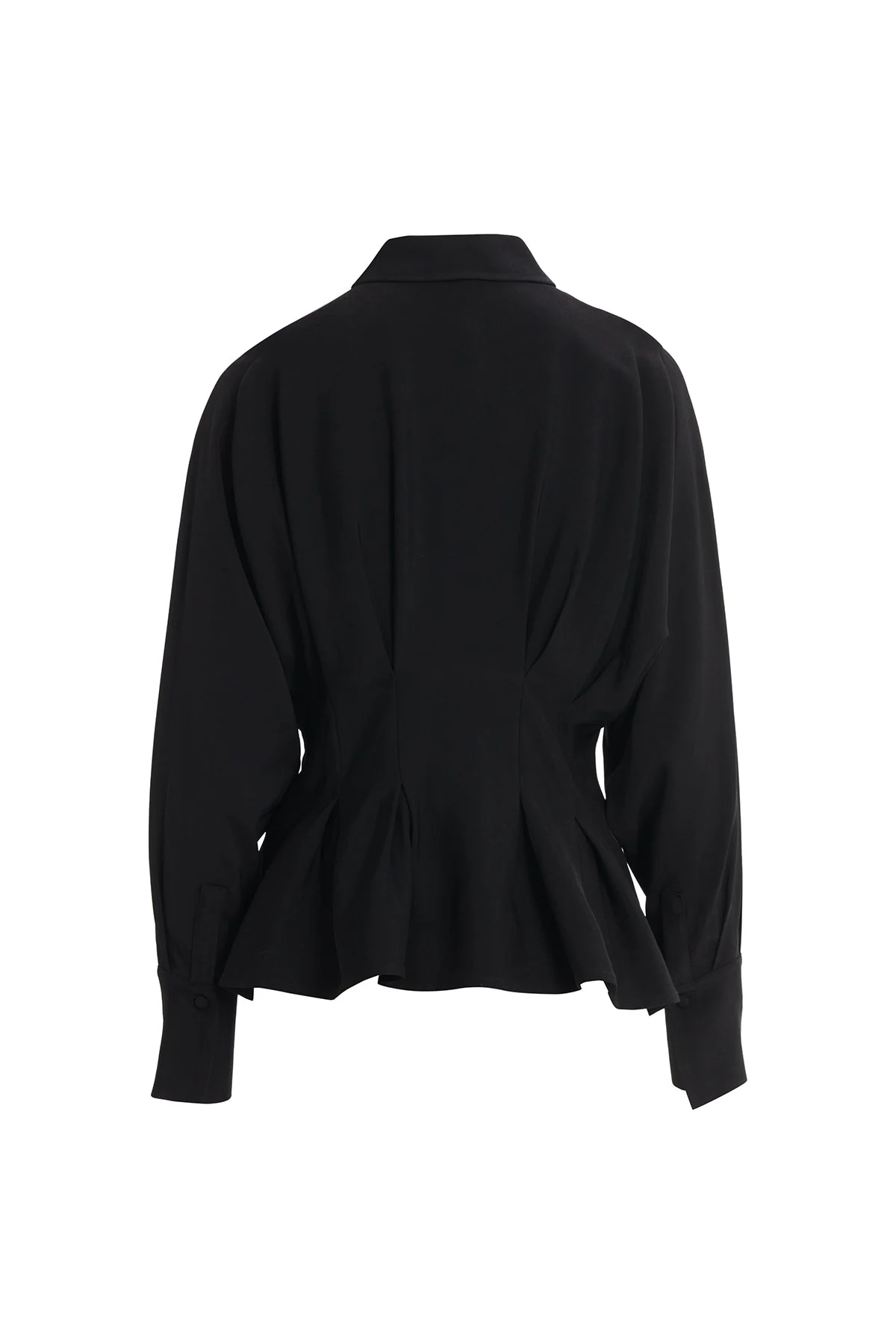 Black Pleated Shirt - Image 3