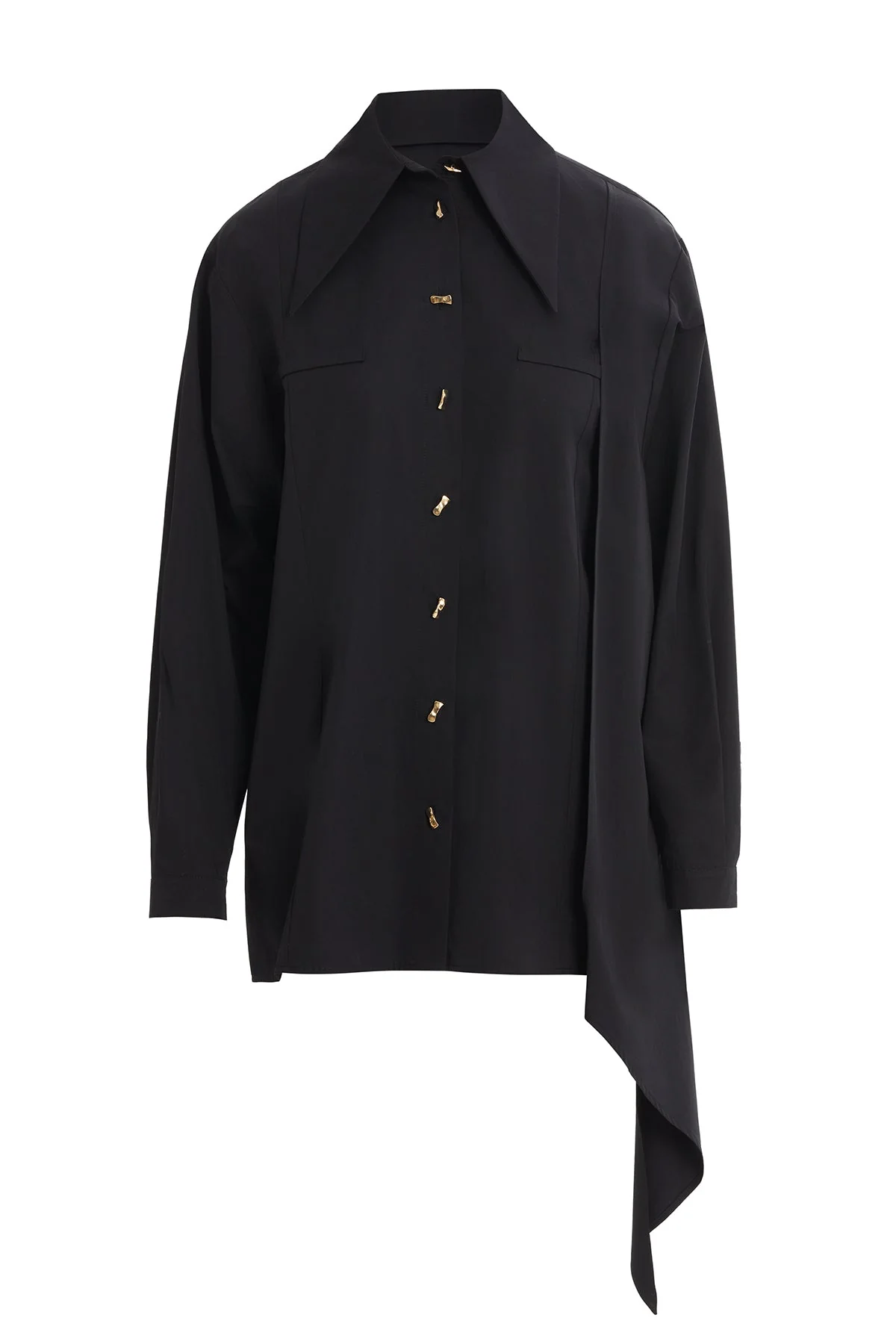 Black Shirt with Front Cuffs