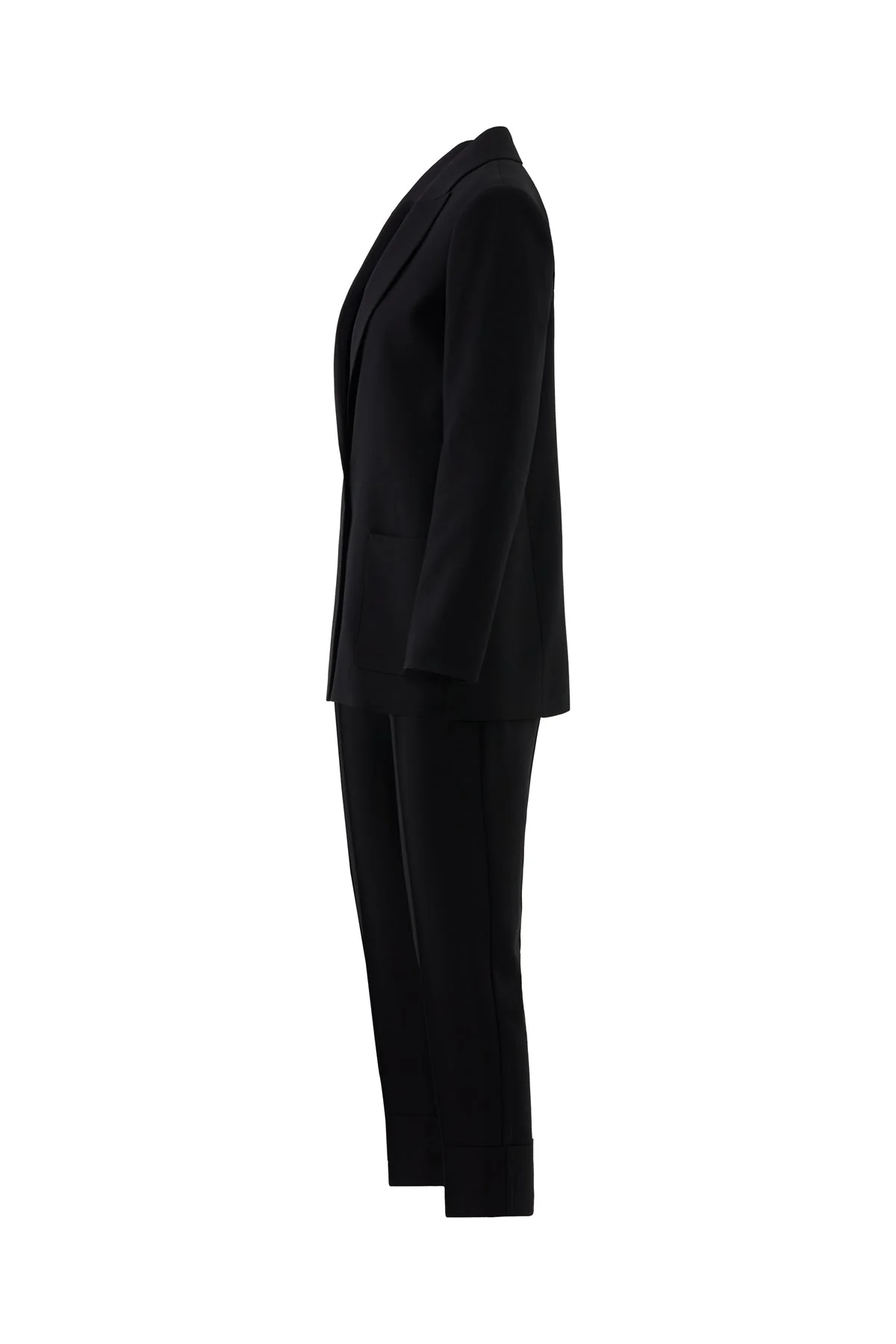 Black Suit with Double-Leg Trousers - Image 2