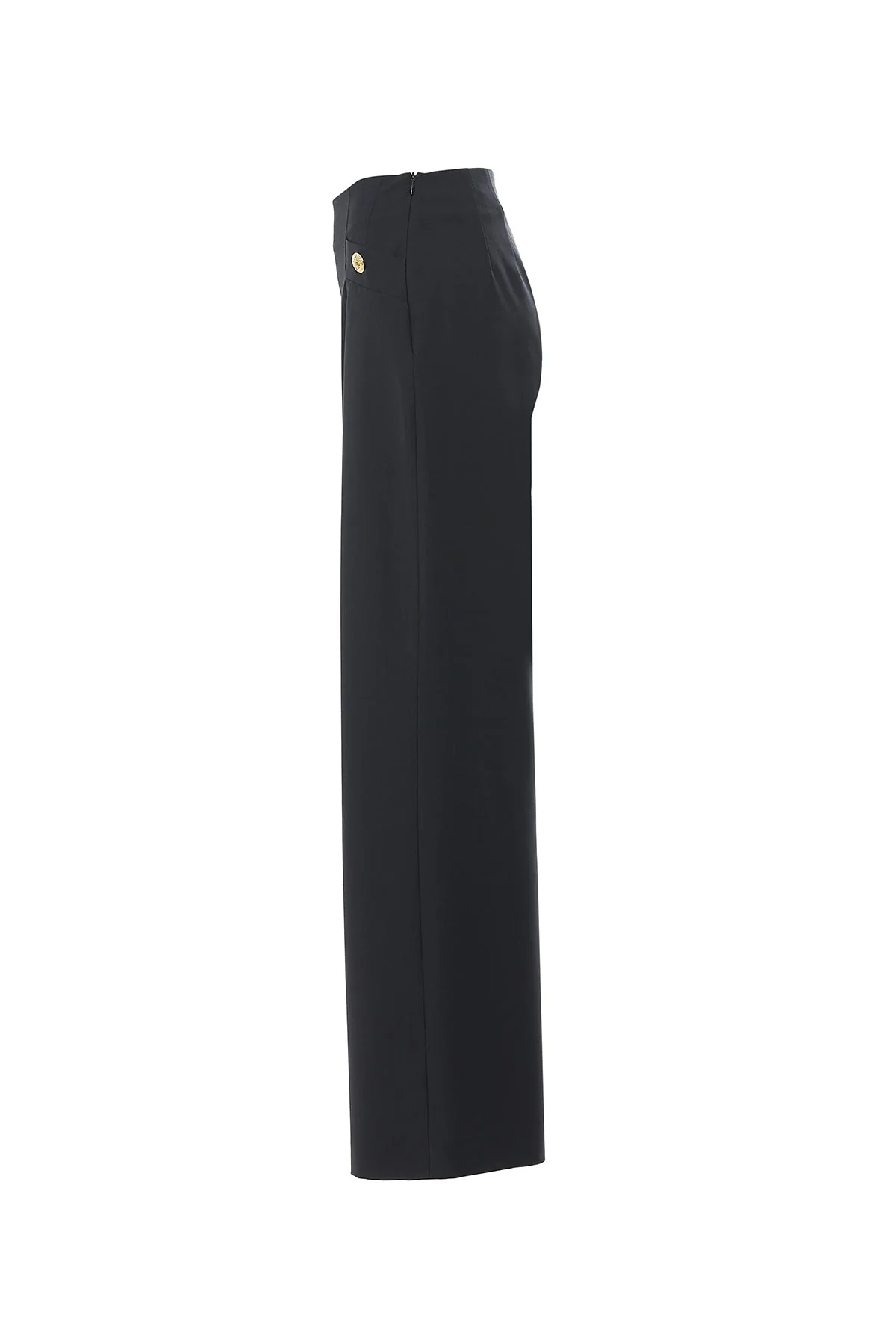 Black Trousers with Hook Closure - Image 2