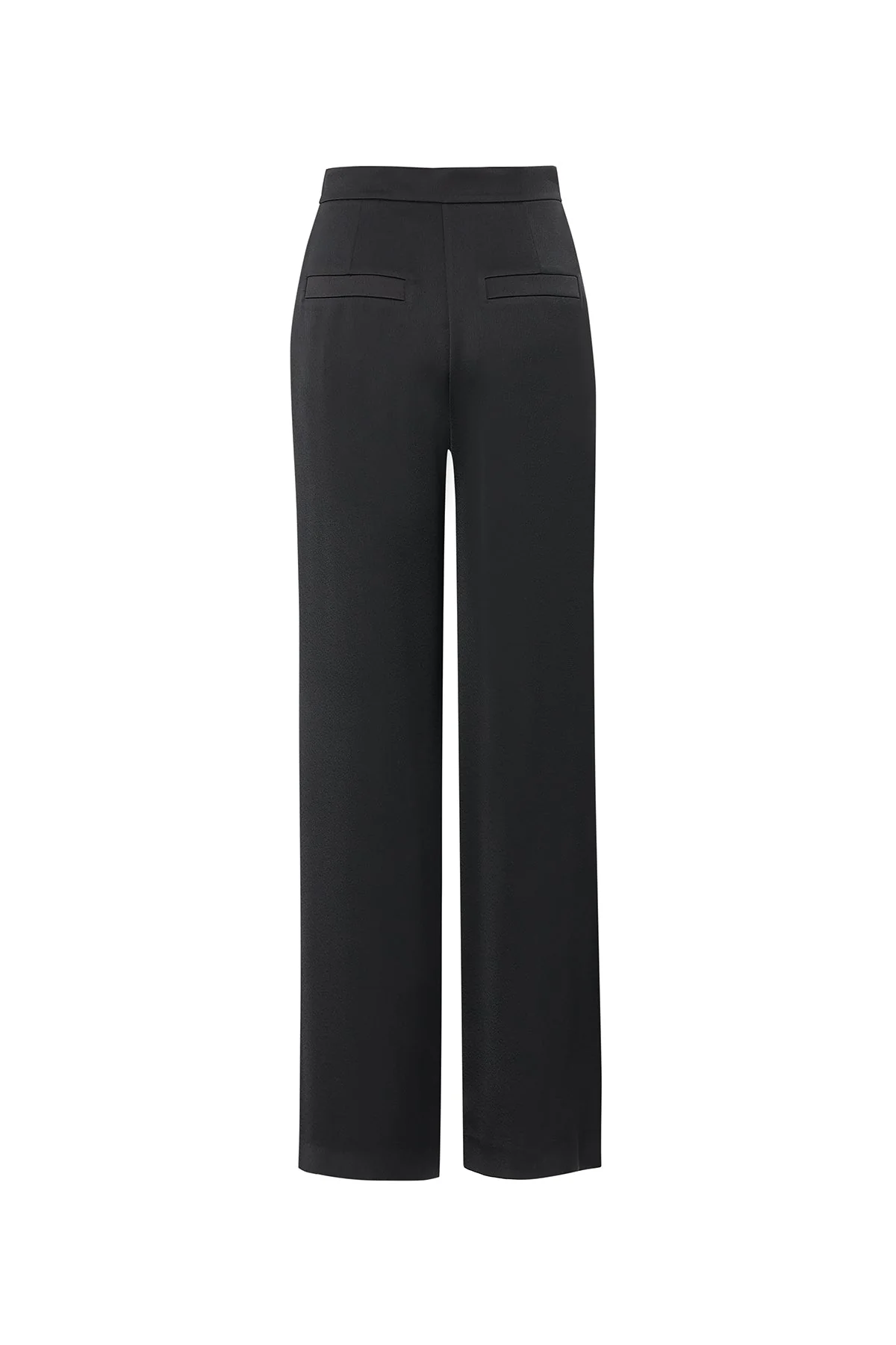 Black Trousers with Pleated Details - Image 3