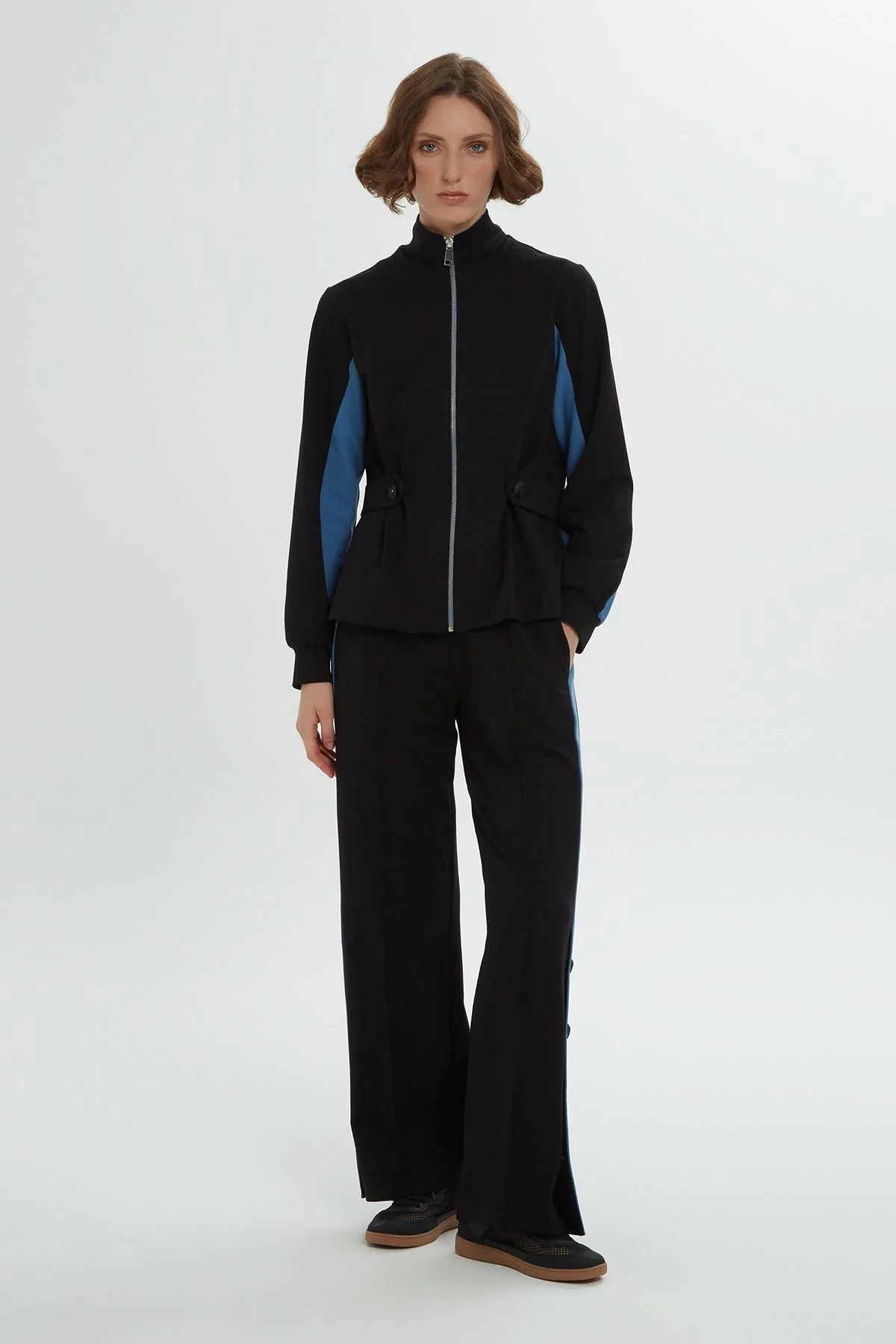 Black Waist-Detail Tracksuit - Image 2
