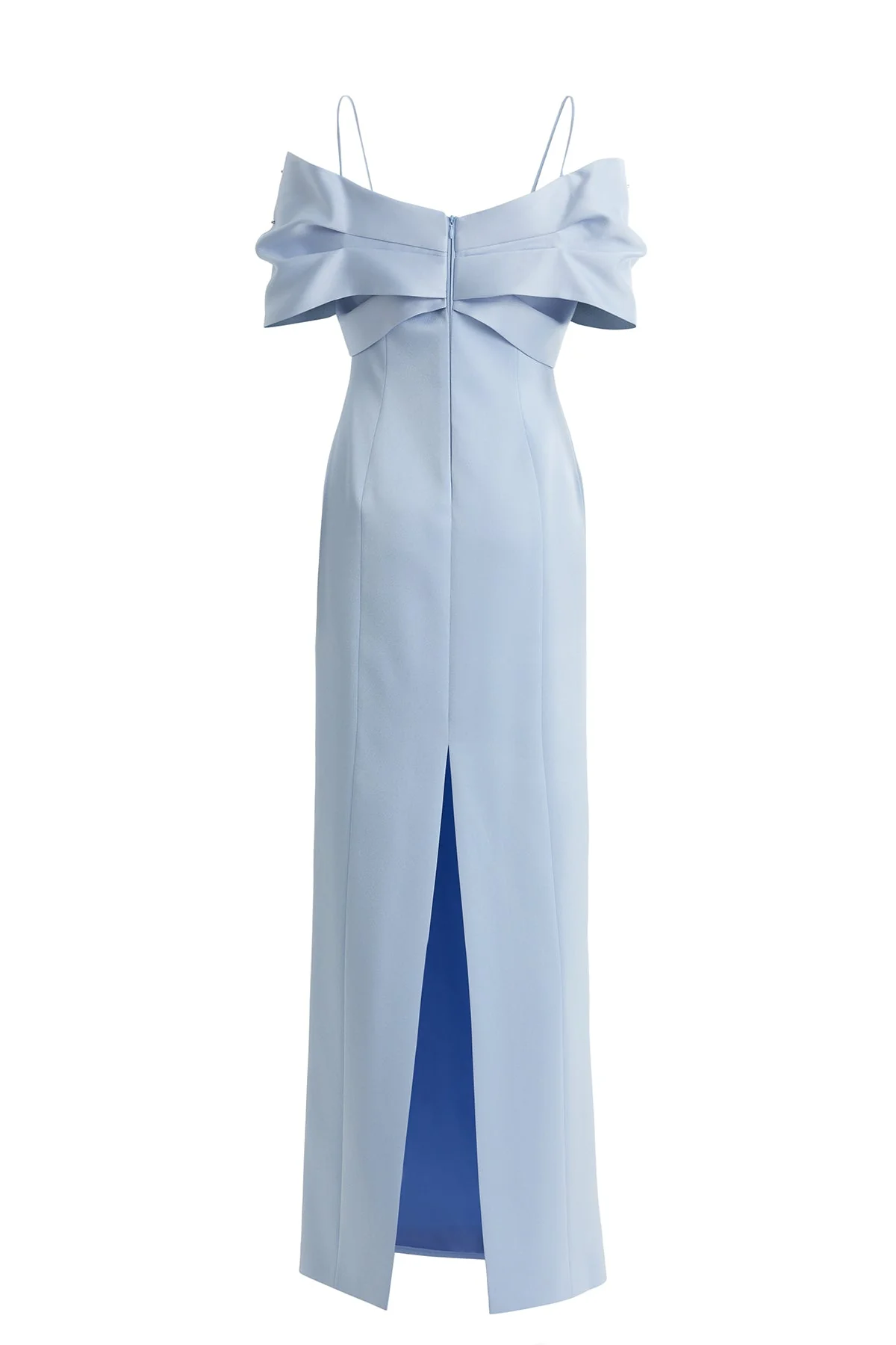 Blue Off-Shoulder Long Dress - Image 3