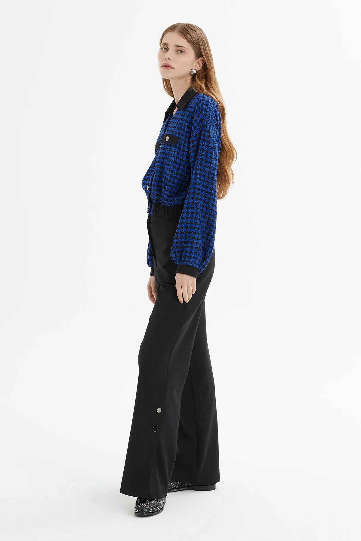 Blue Plaid Jacket Co-Ord Set - Image 4
