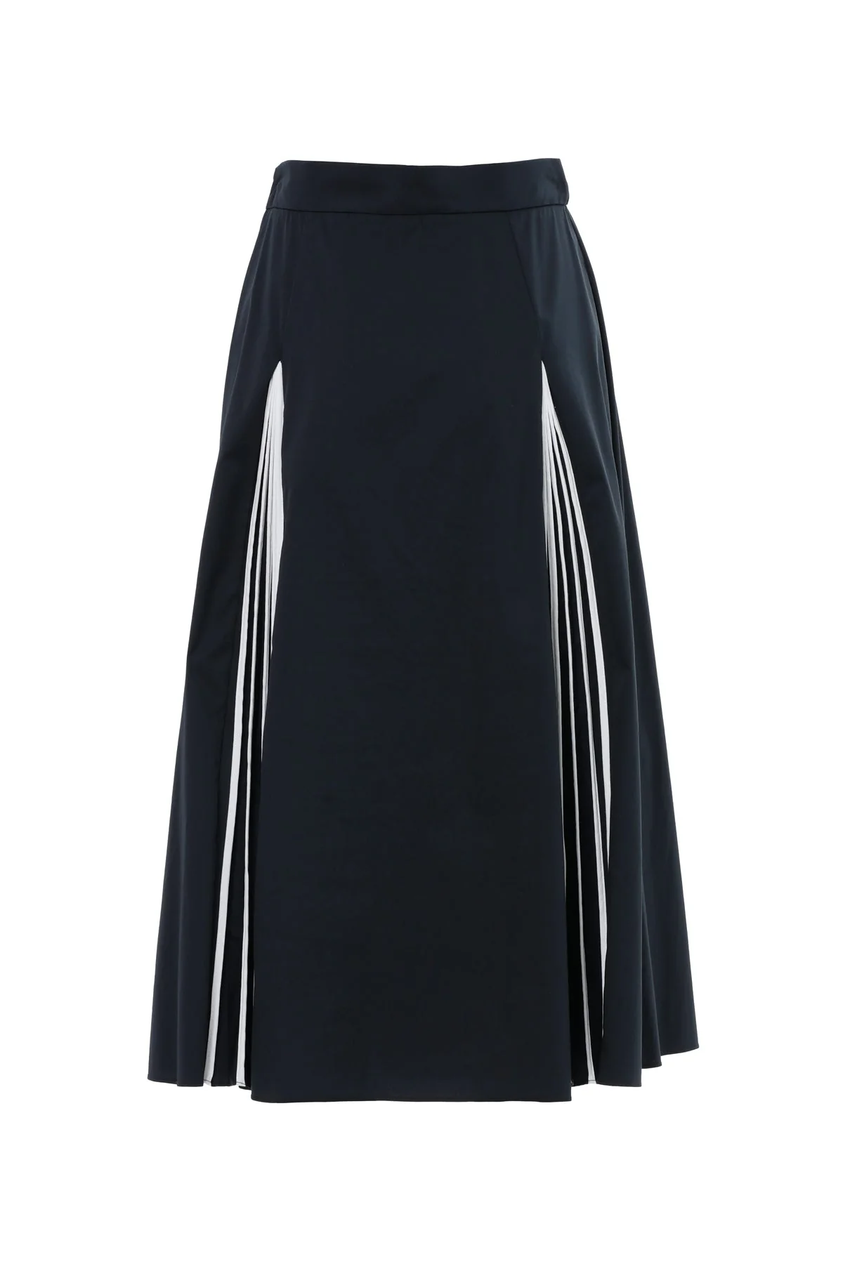 Blue Pleated Midi Skirt - Image 3