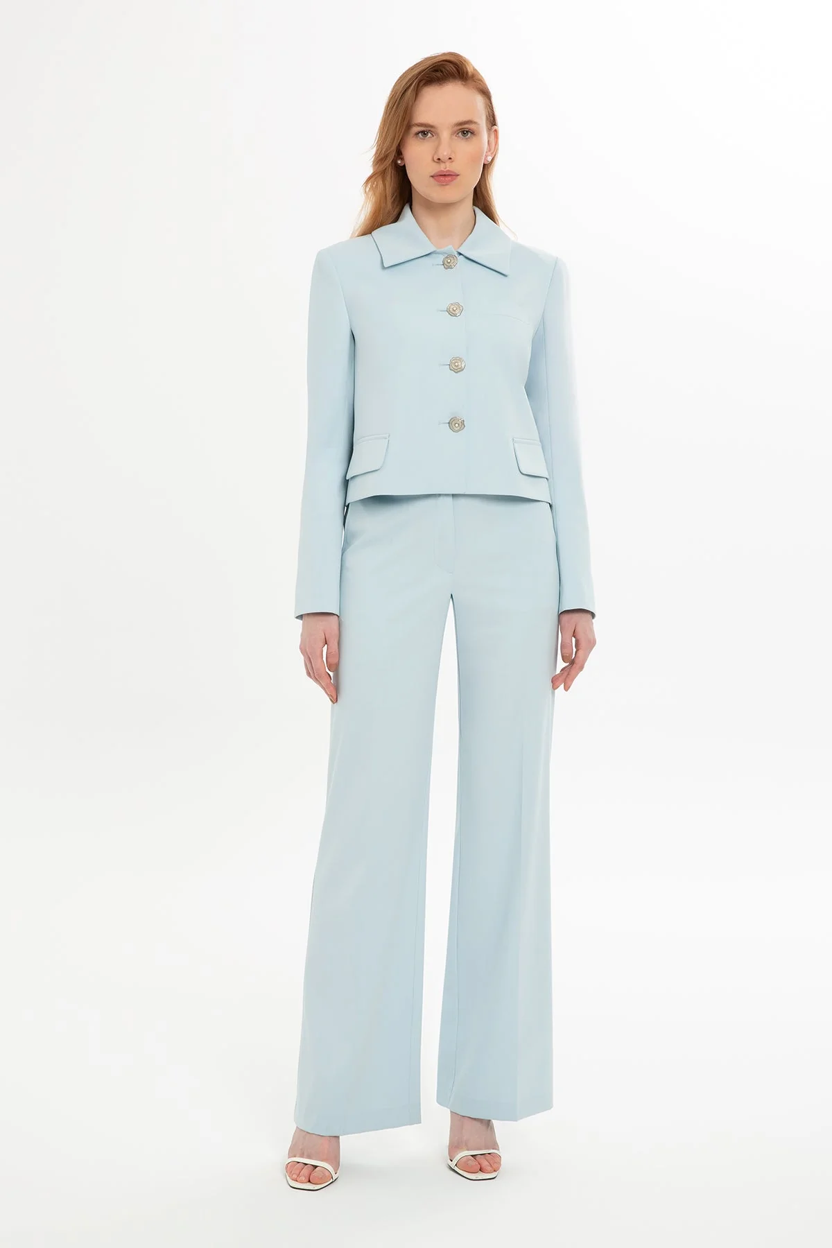 Blue Suit with Short Jacket