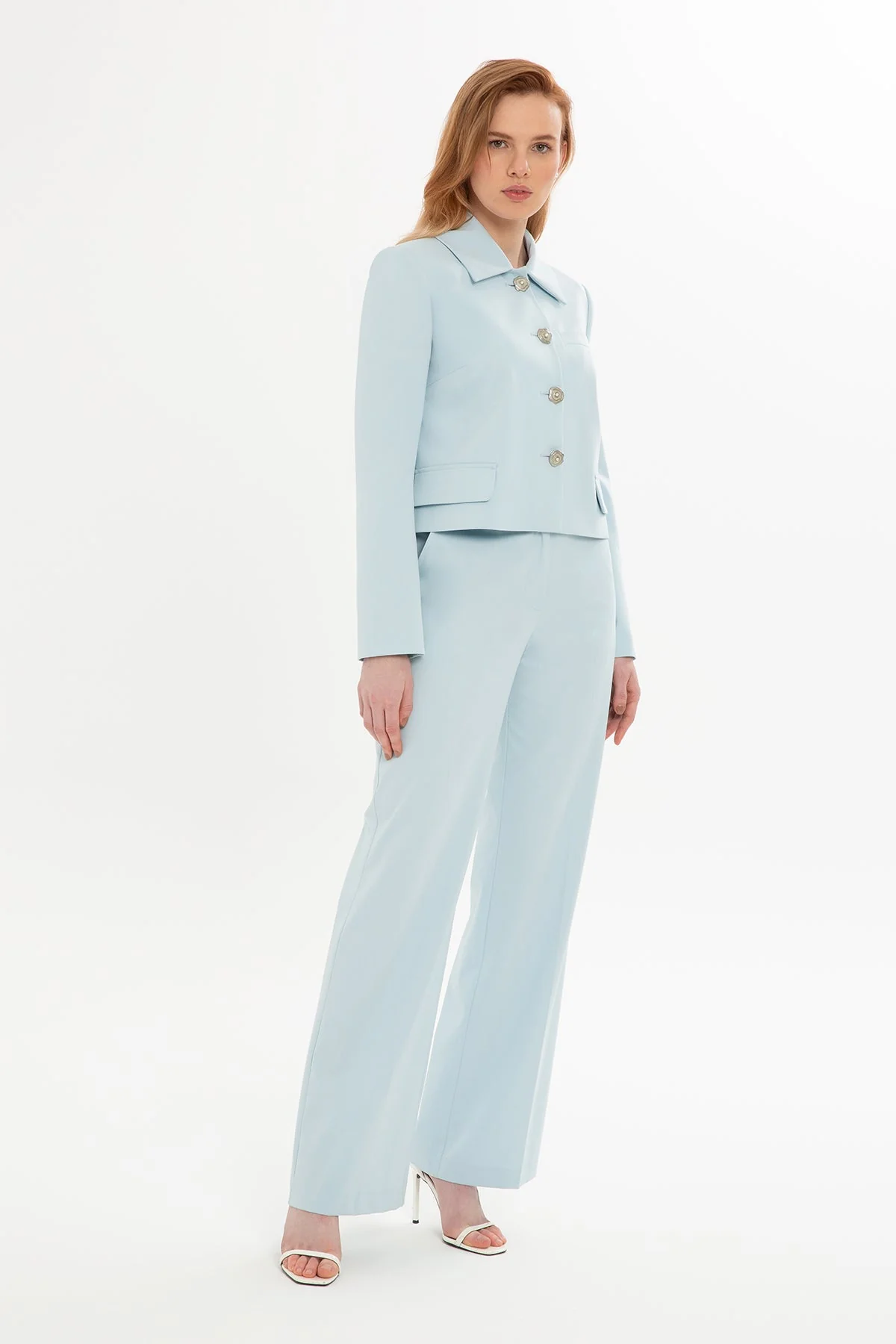 Blue Suit with Short Jacket - Image 3