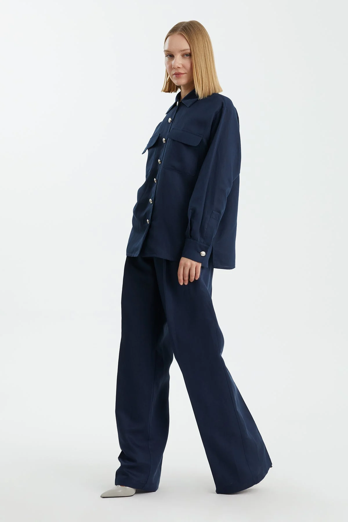 Dark Navy Long-Sleeve Shirt - Image 4