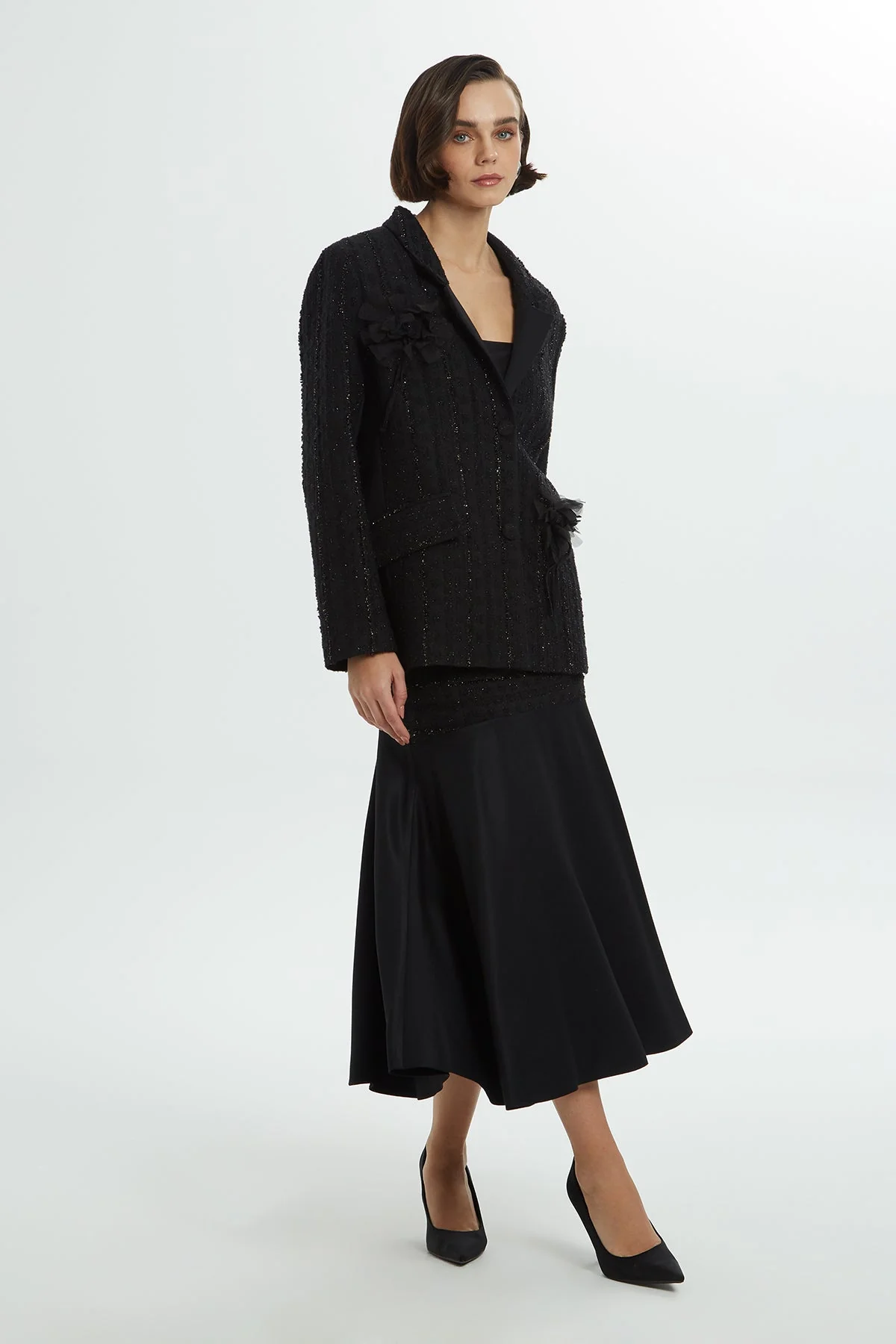 Double-Breasted Tweed Jacket - Image 2