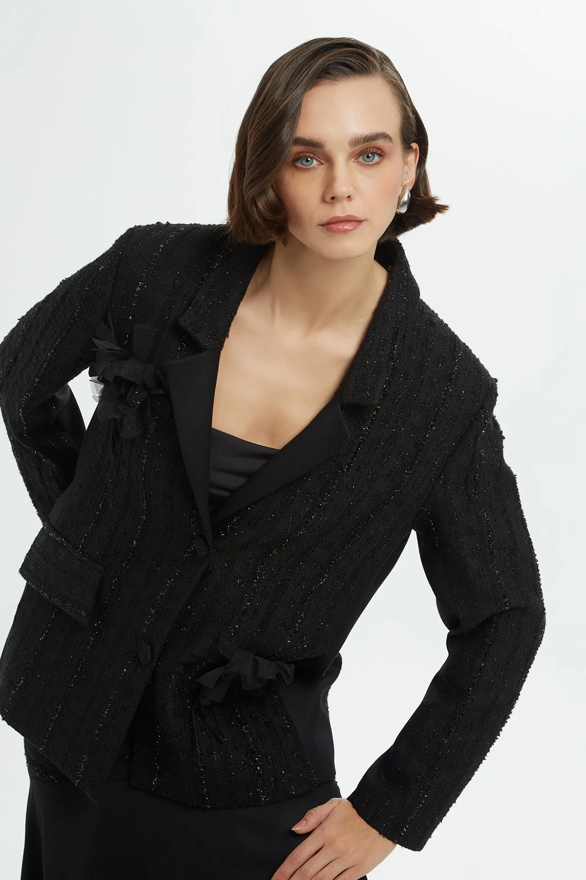Double-Breasted Tweed Jacket - Image 3