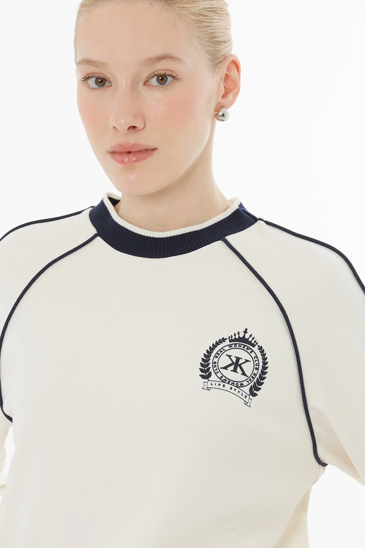 Ecru Logo Set with Midi Skirt - Image 3