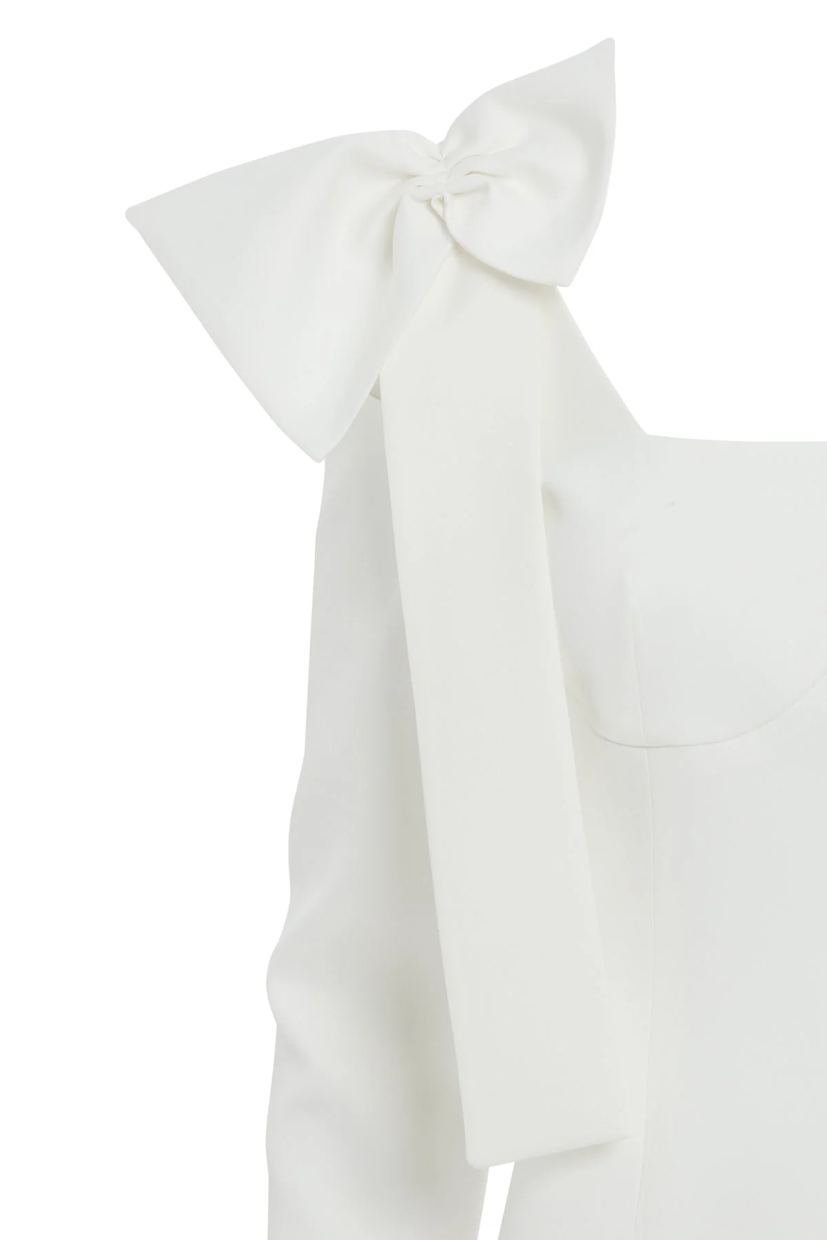 Ecru Maxi Bow Detail Dress - Image 2
