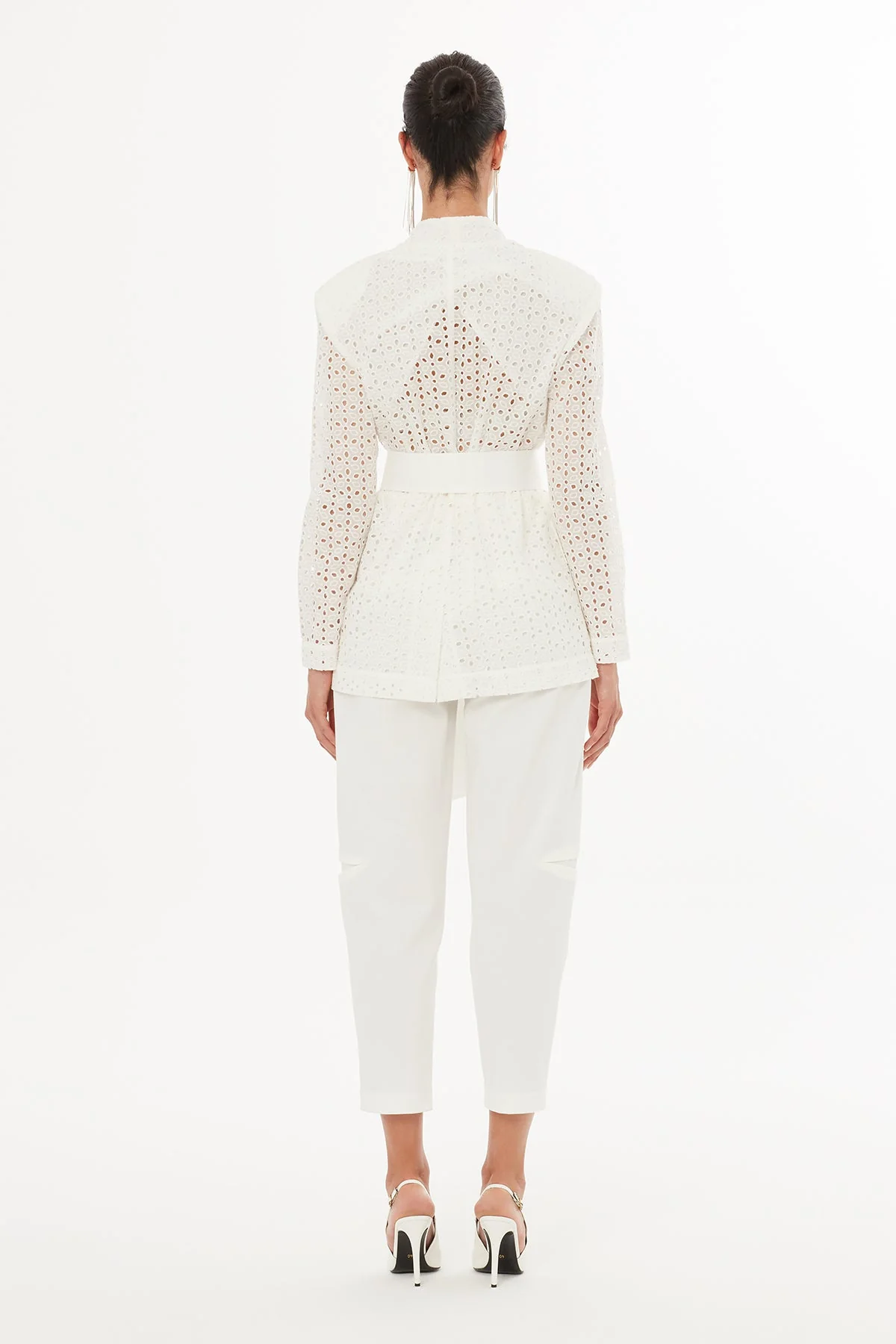Ecru Removable Belt Jacket - Image 4