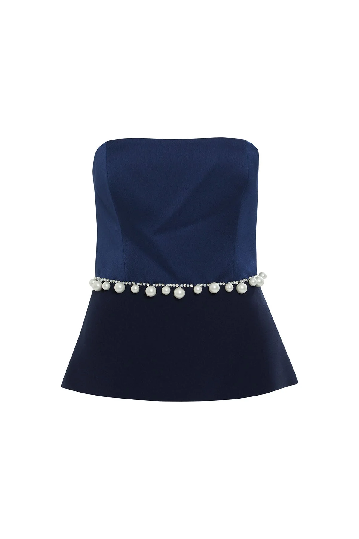 Embroide Strapless Blouse
