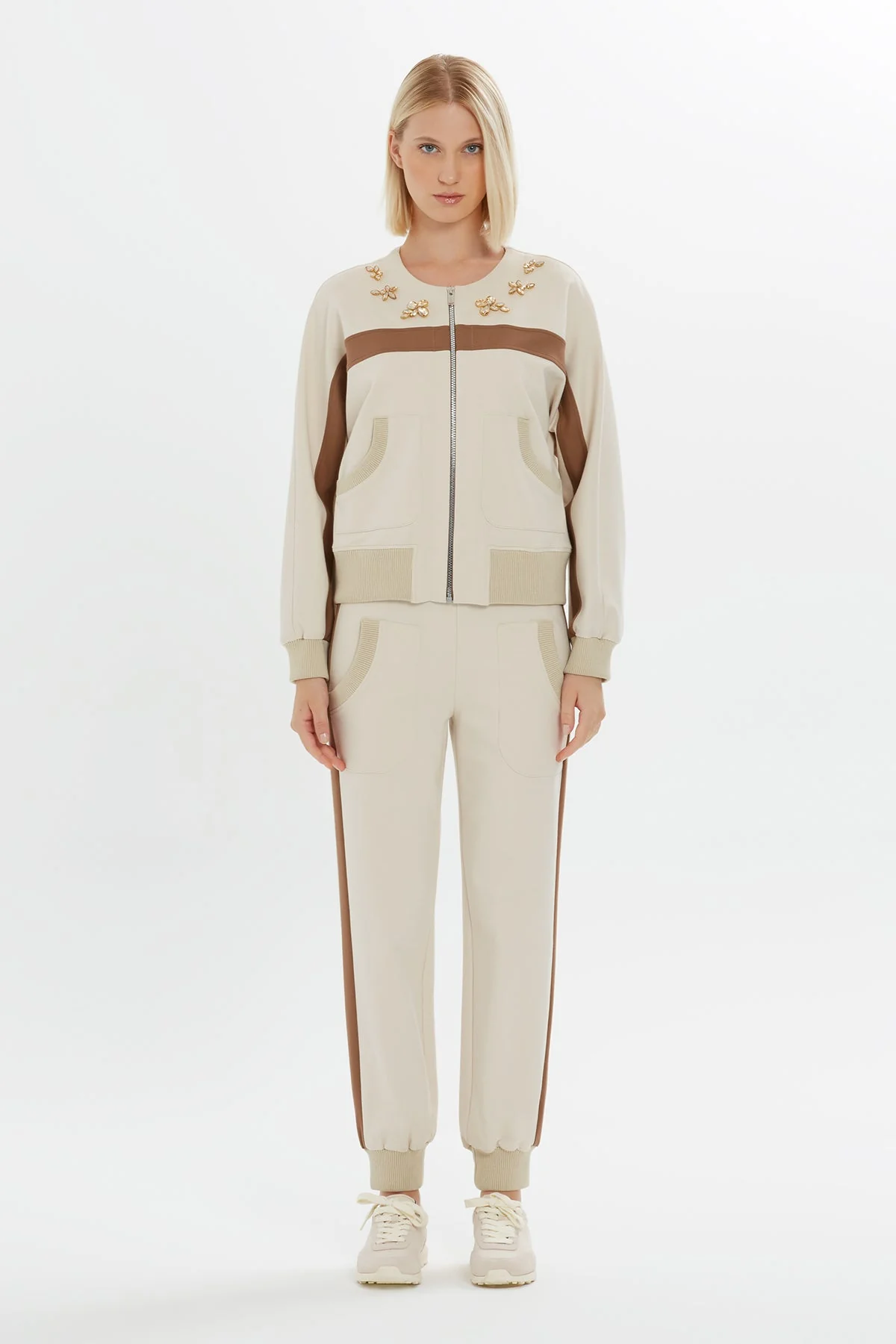 Embroidered Stripe Sweatshirt - Image 2