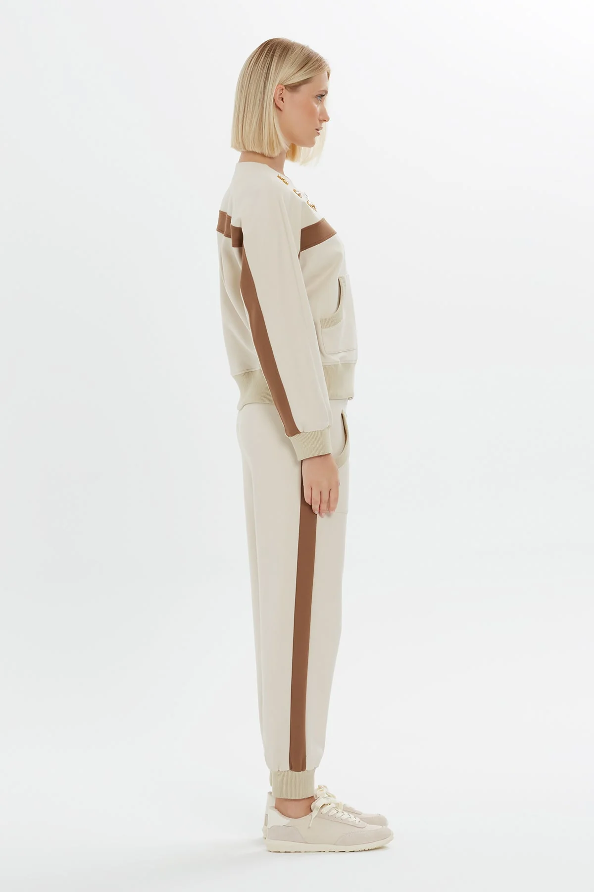 Embroidered Stripe Sweatshirt - Image 3