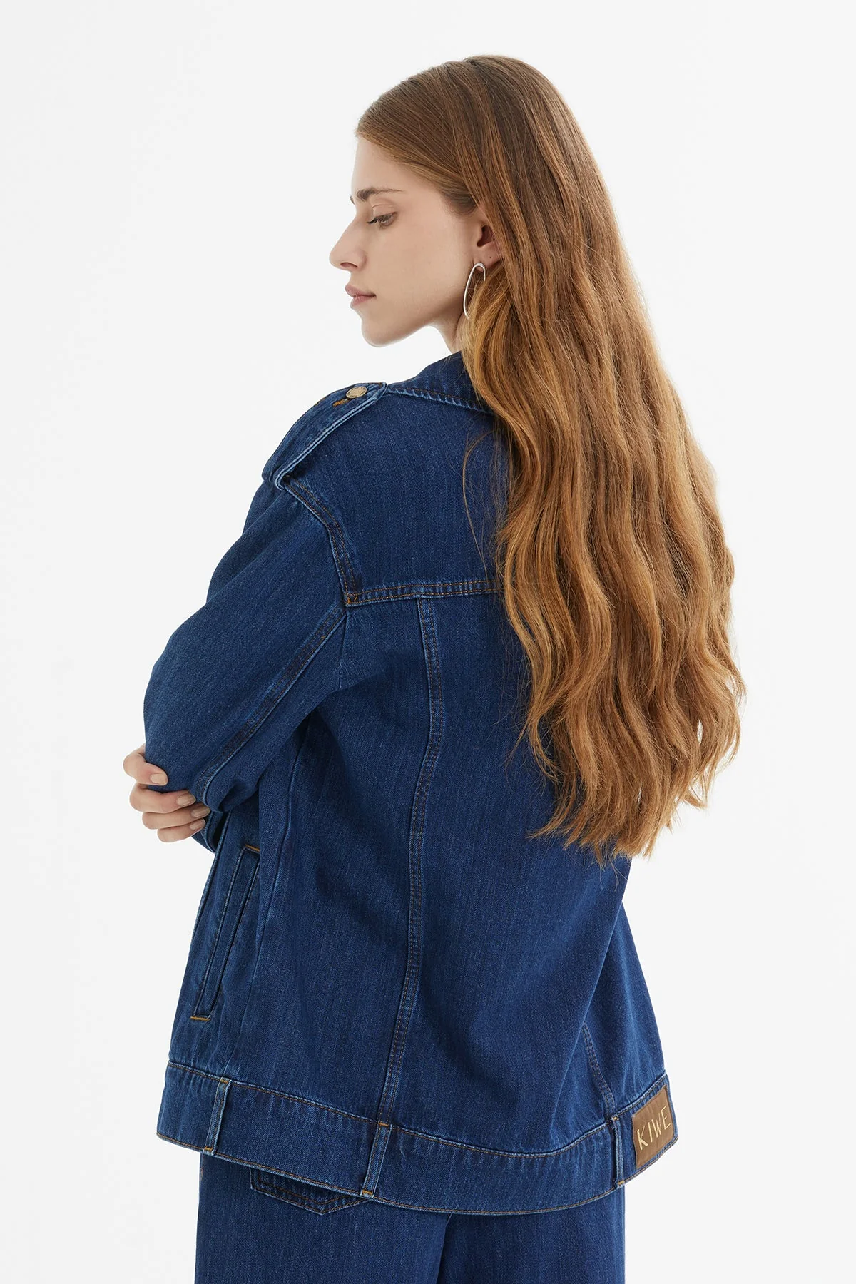 Epaulet Oversize Denim Jacket - Image 5