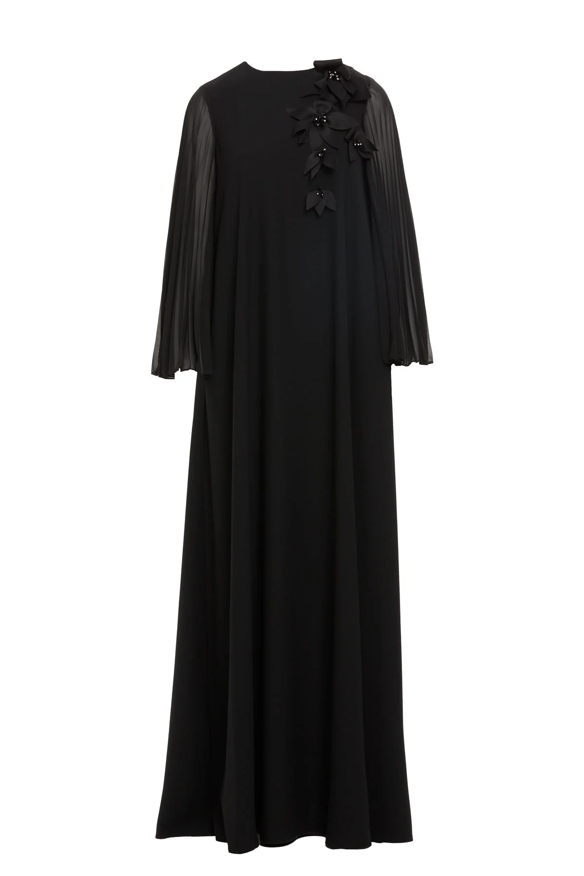 Flower Detailed Long Dress