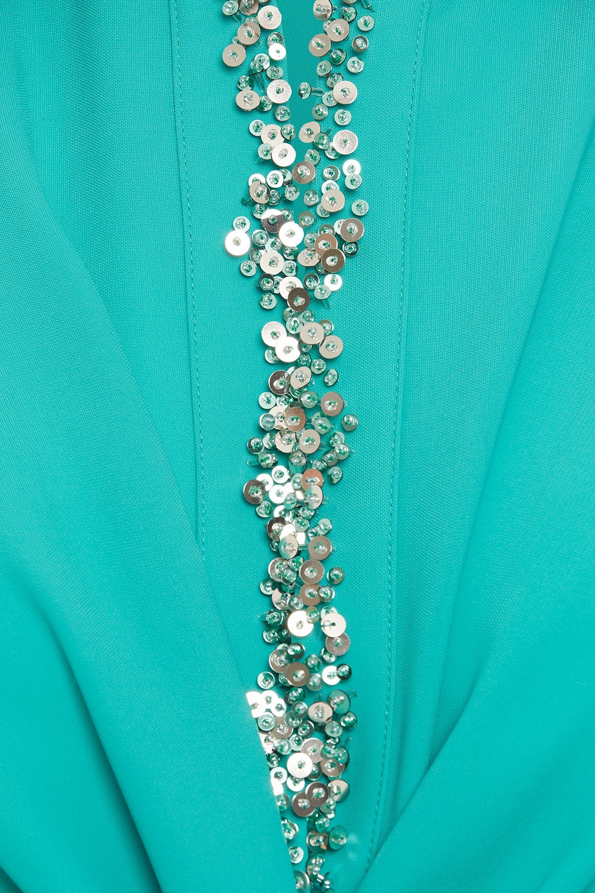 Green Beadwork Maxi Dress - Image 3