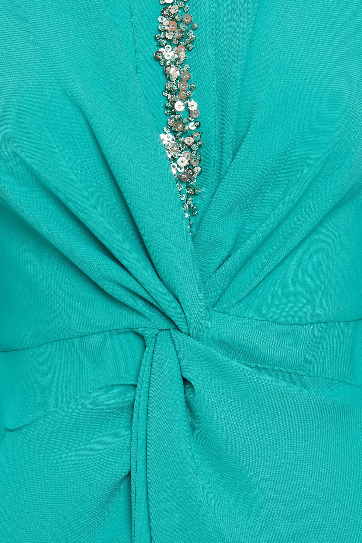 Green Beadwork Maxi Dress - Image 4