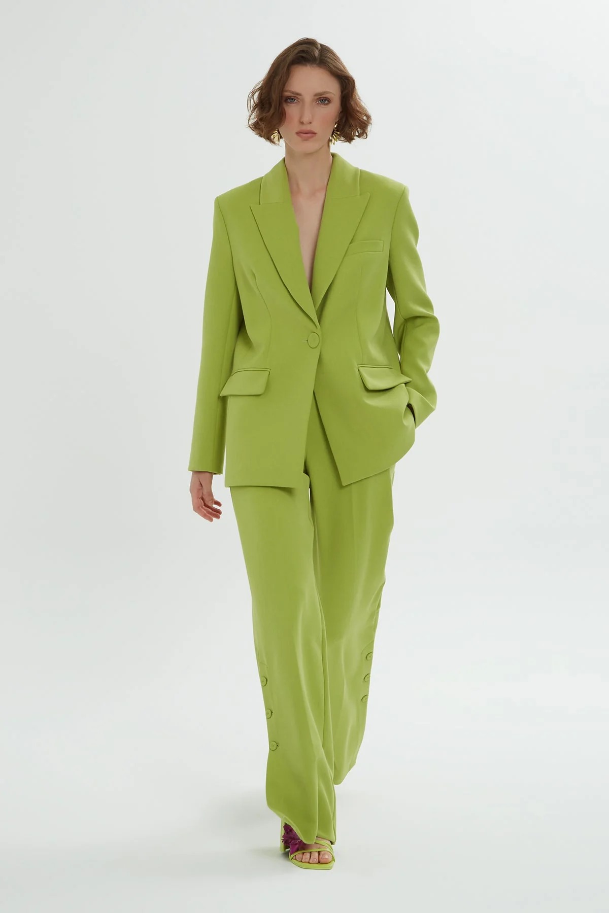 Green Button Detail Set