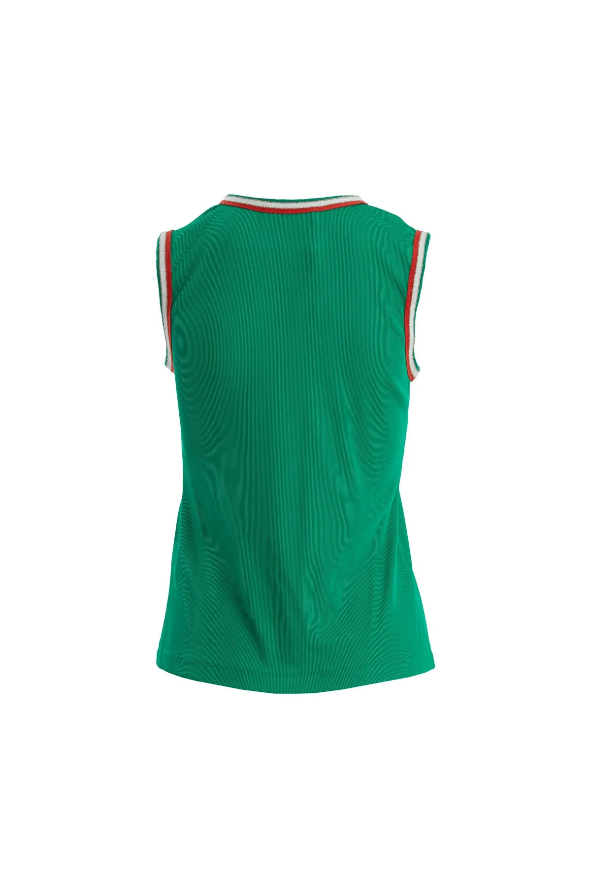 Green Metal Accent Detail Blouse - Image 3