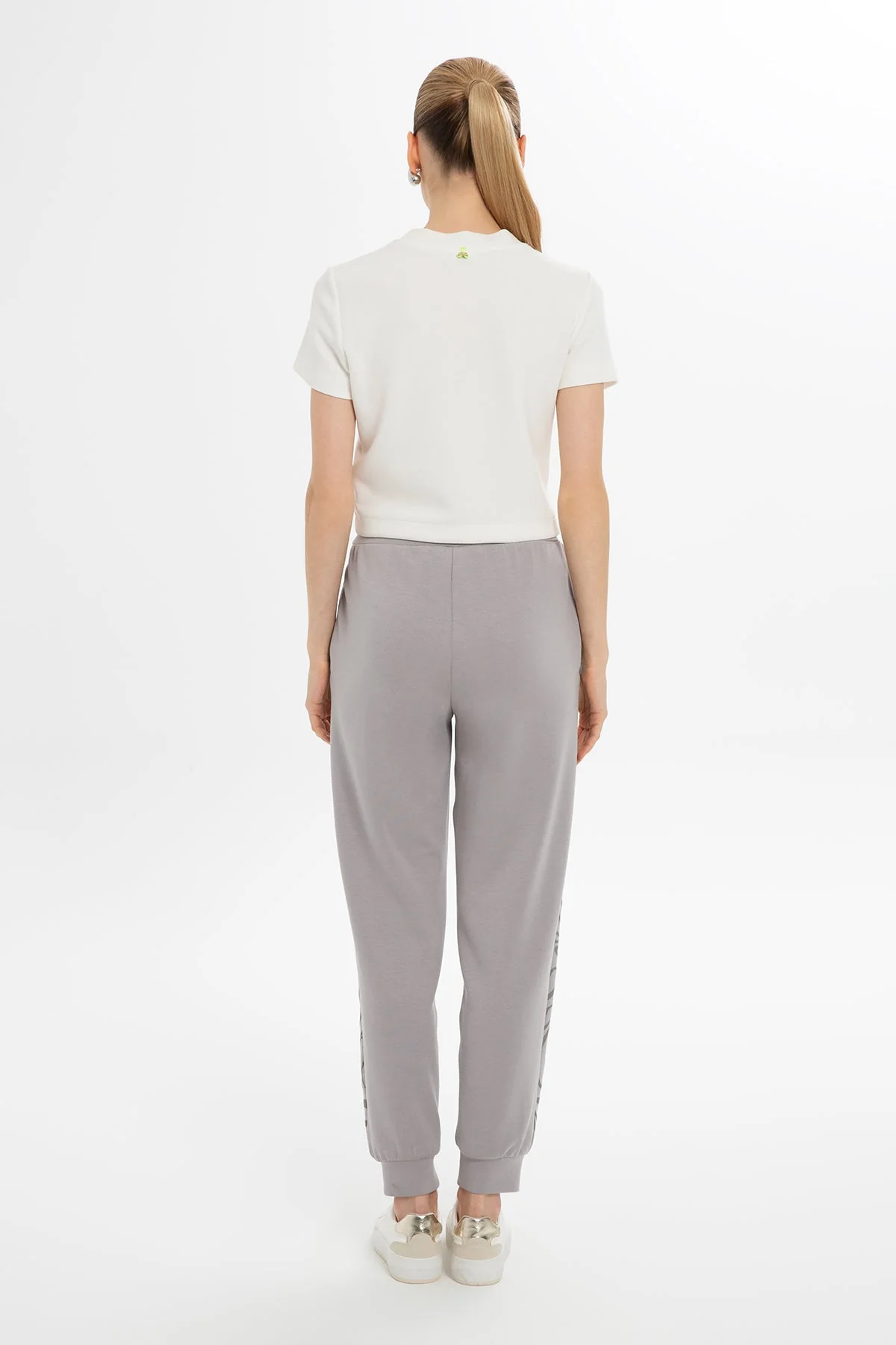 Grey Elastic-Hem Sweatpants - Image 4