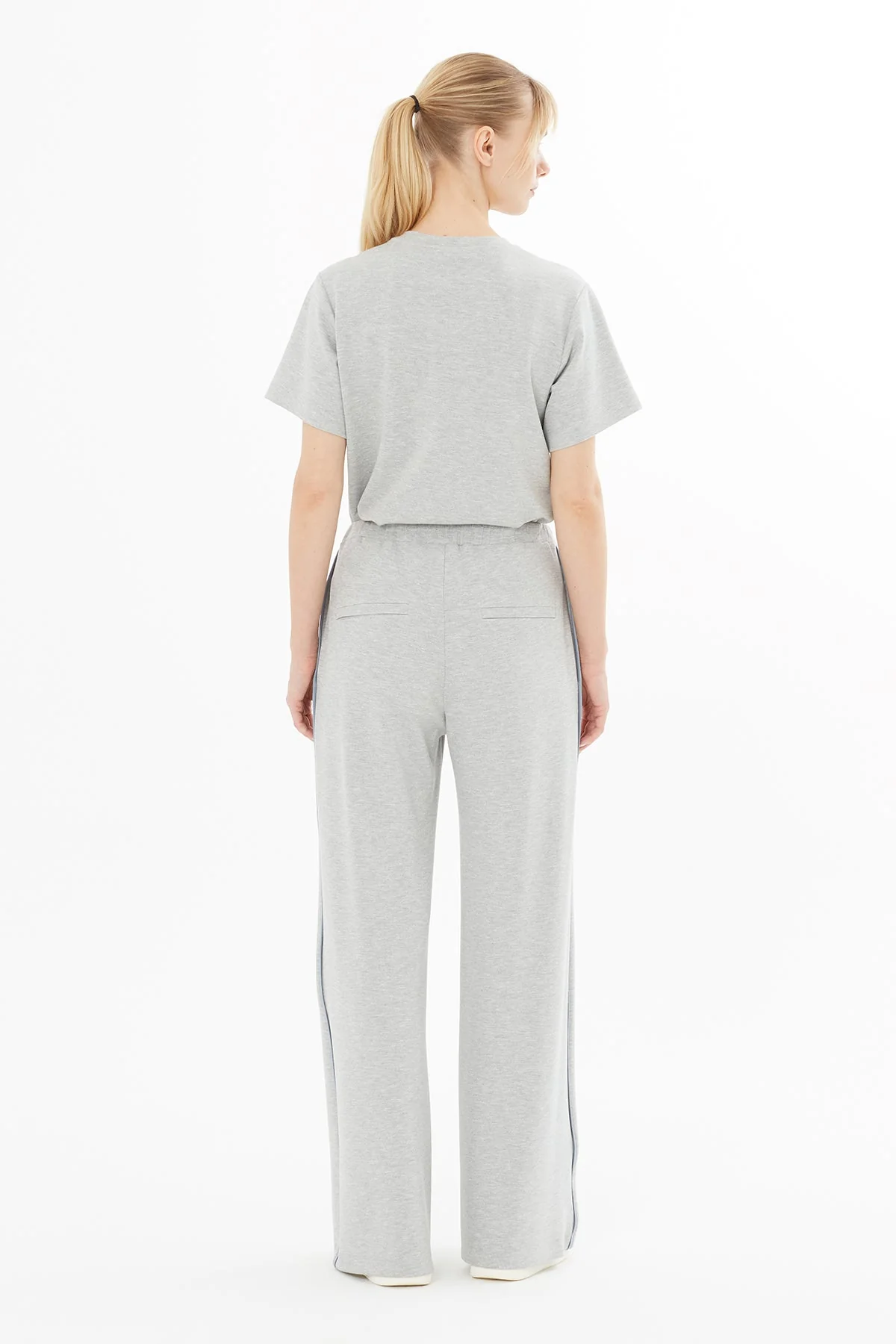 Grey Wide-Leg Sweatpants - Image 5