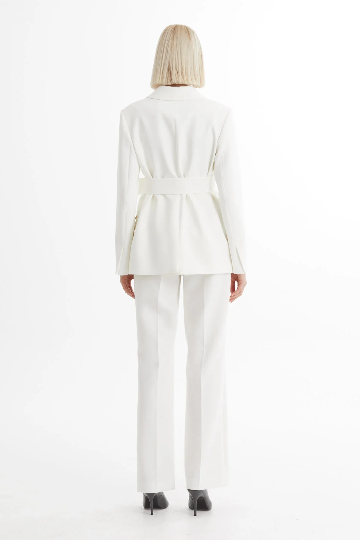 Ecru Jacket and Straight-Leg Pants Set - Image 4