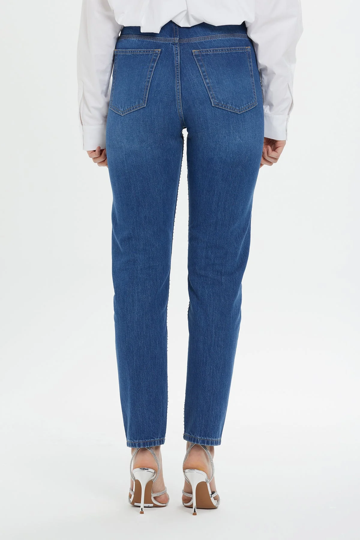 Jacron Detailed Mom Jeans - Image 4