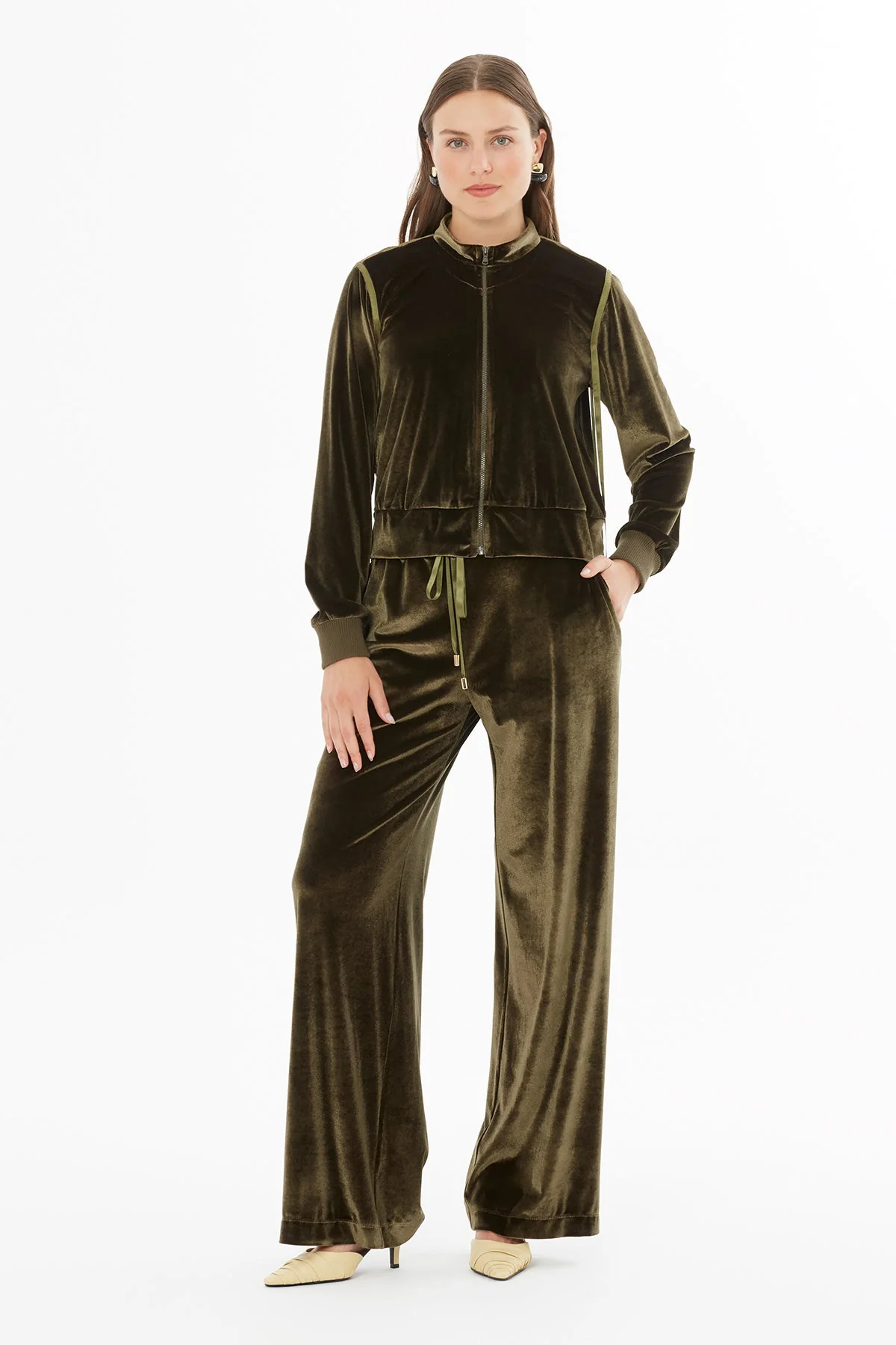 Khaki Velvet Jacket