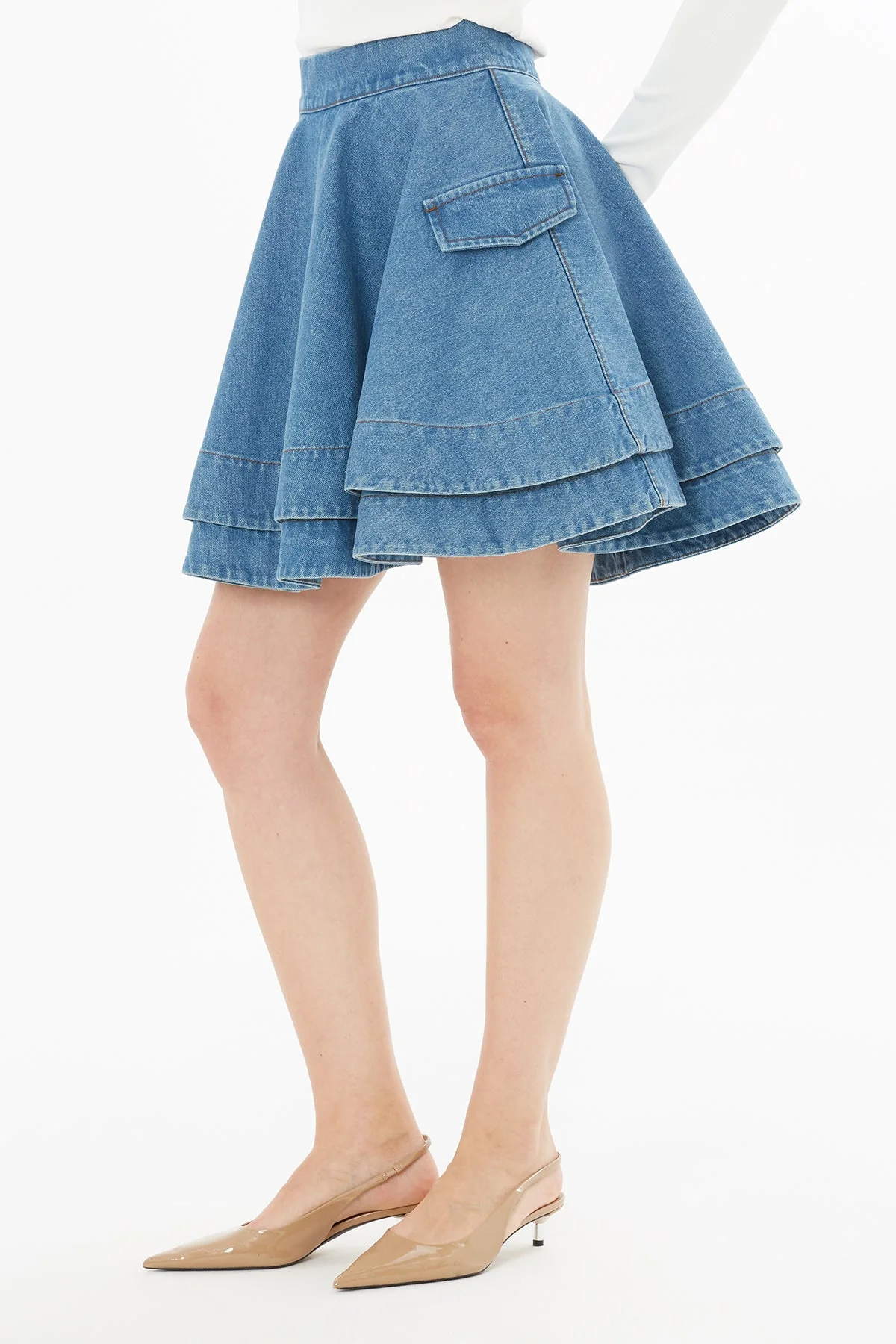 Layered Mini Skirt - Image 2