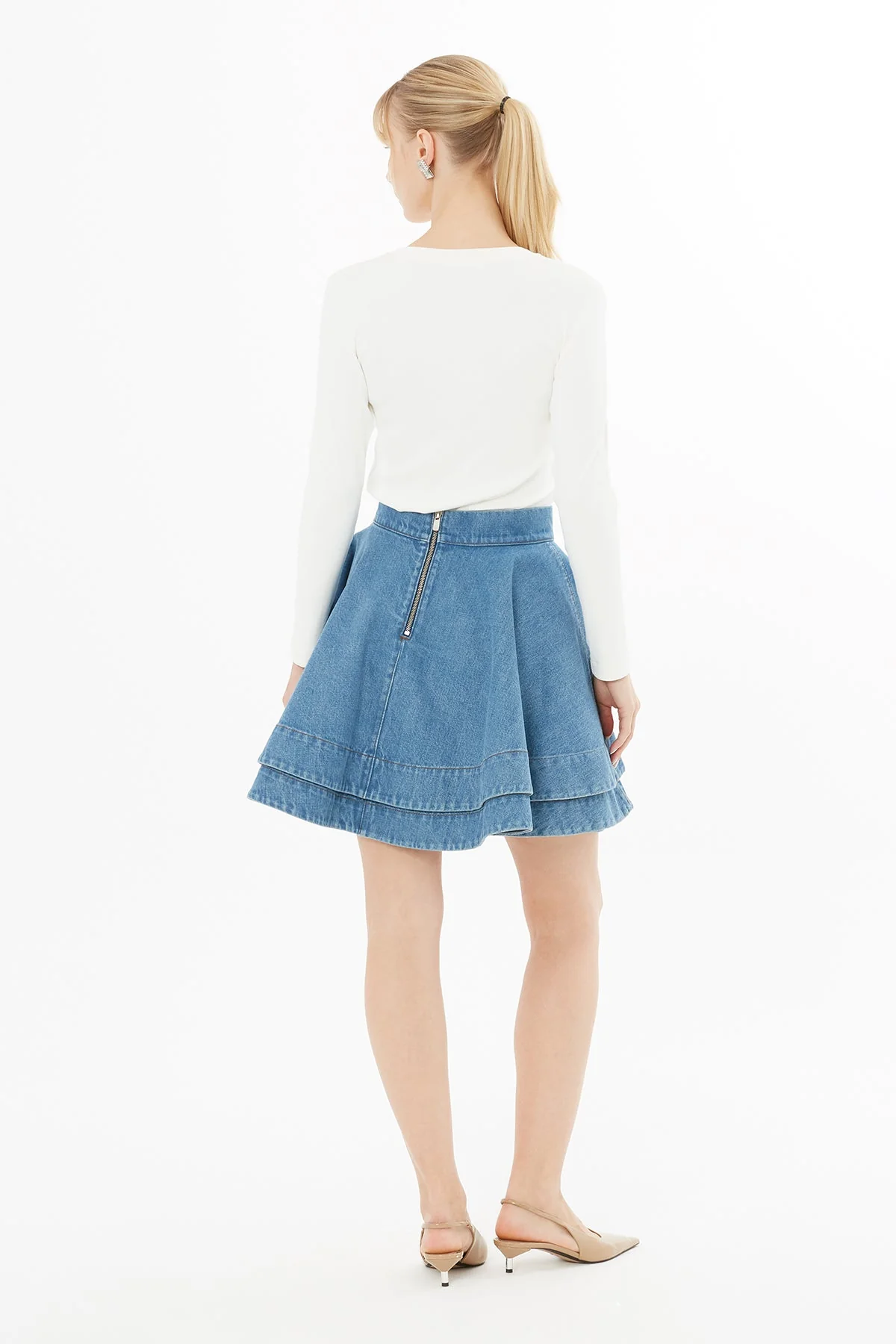 Layered Mini Skirt - Image 3