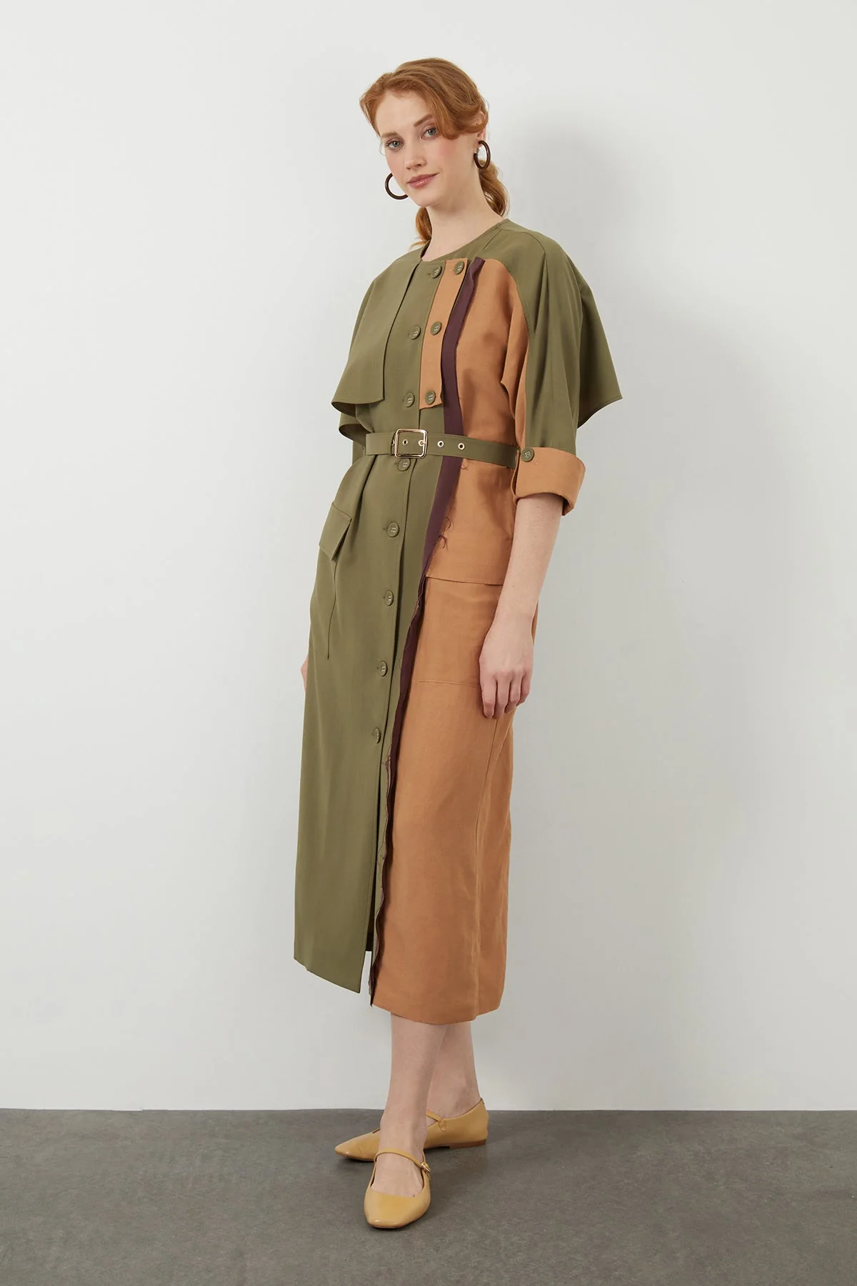 Lined Label-Sleeve Trenchcoat - Image 3